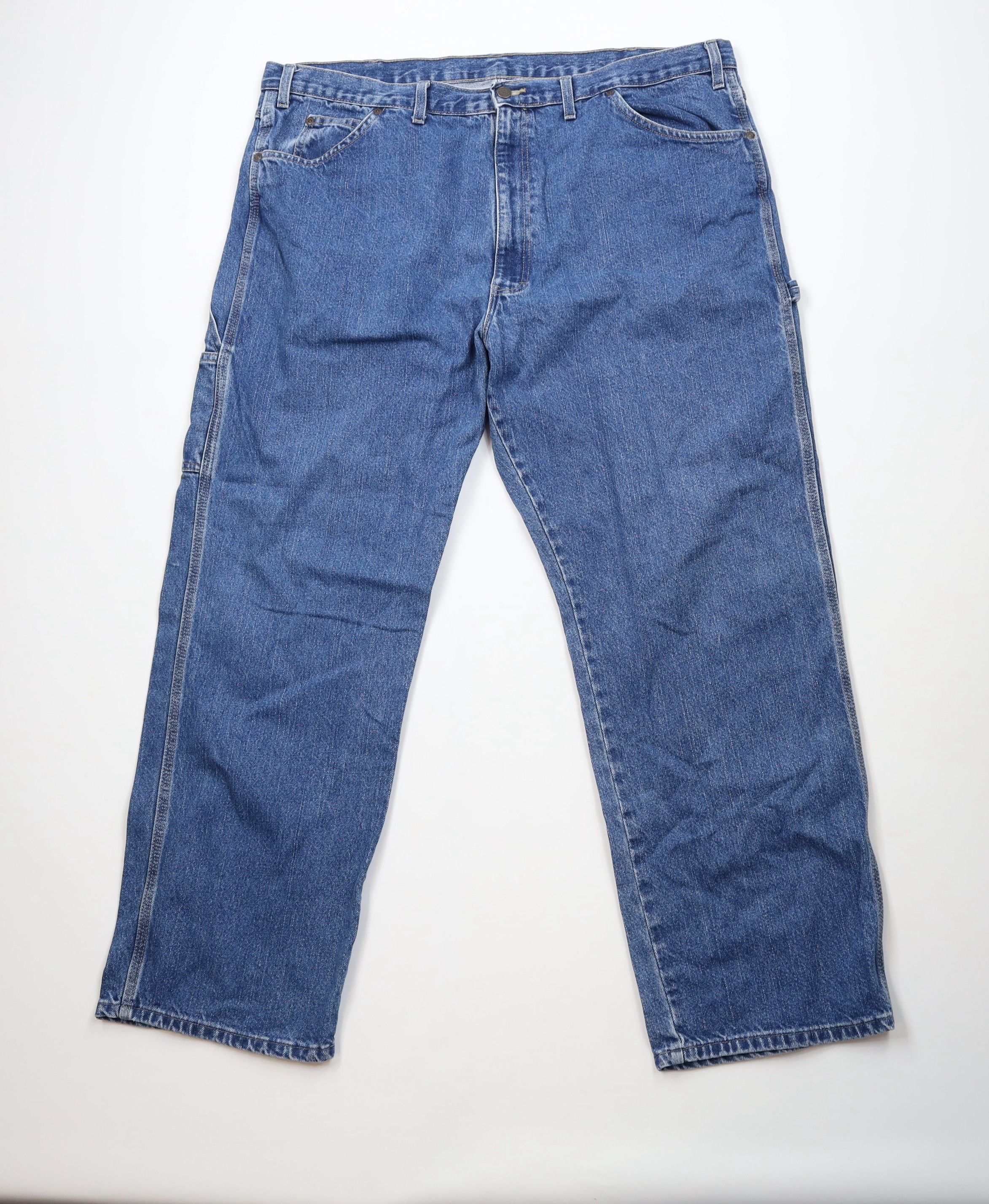 Dickies Vintage Y2K Dickies Spell Out Wide Leg Dungaree Denim Jeans Size US 44 / EU 60 - 1 Thumbnail