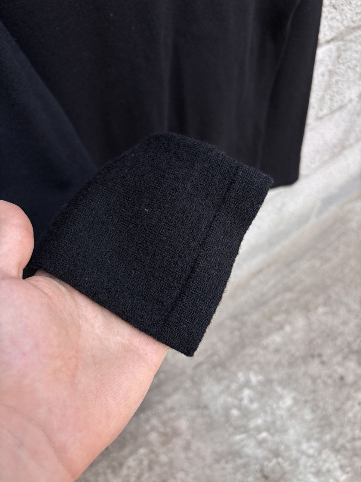 Burberry Thomas Burberry black sweater 100% marines wool L size Size L / US 10 / IT 46 - 4 Thumbnail