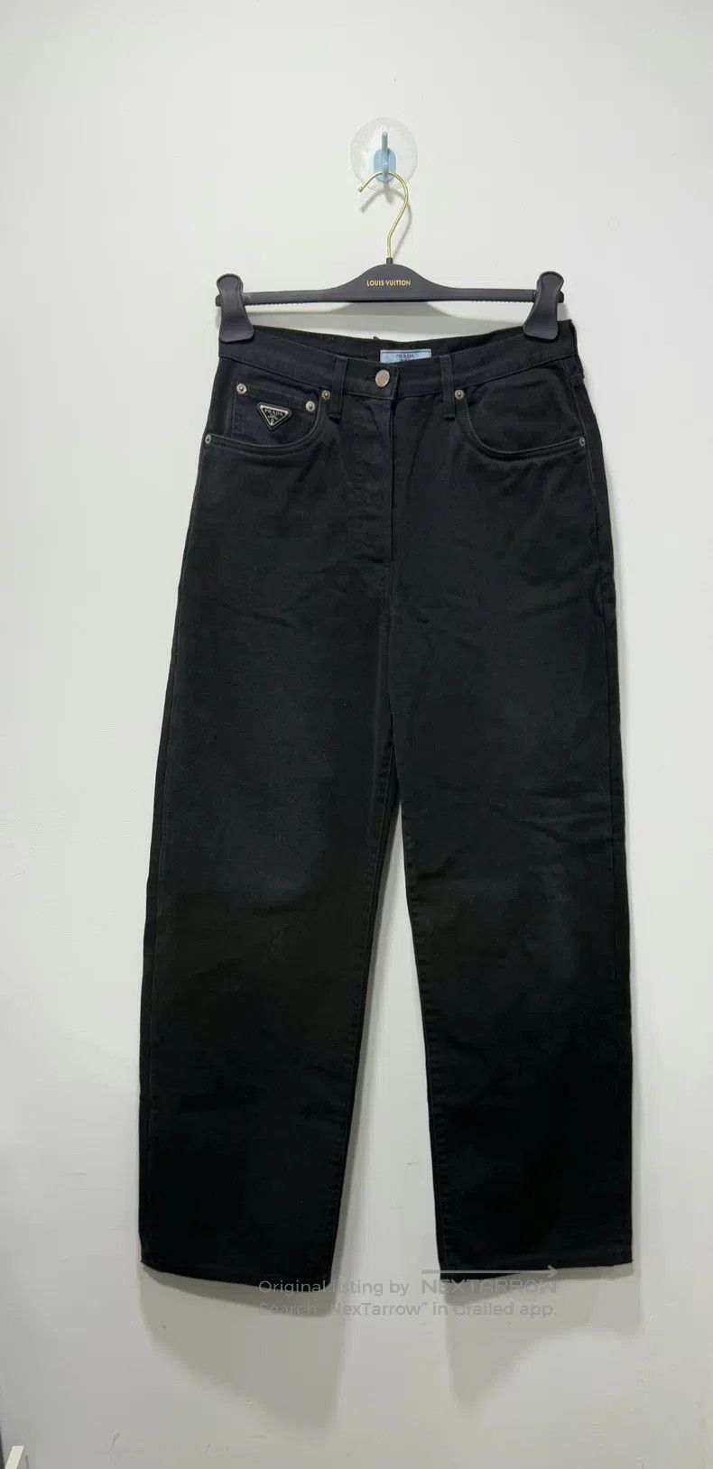 Prada Prada Black triangle jeans Size 25" / US 0 / IT 36 - 1 Thumbnail