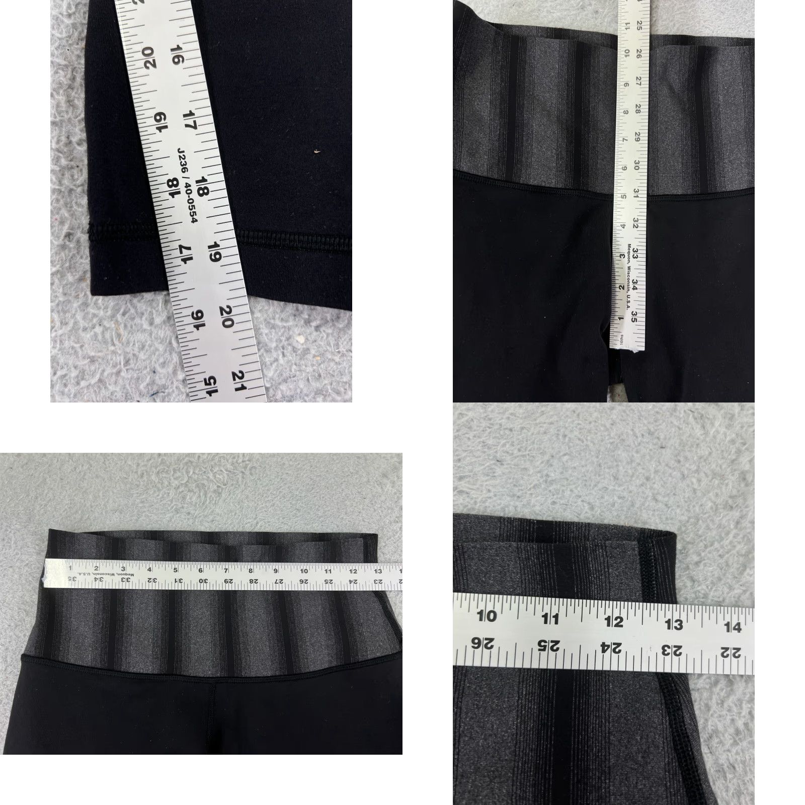 Lululemon Lululemon Leggings Womens 6 Black Gray High Rise Pockets Activewear Yoga Cross Training Dance 19in Inseam Womens Size 28" / US 6 / IT 42 - 8 Thumbnail