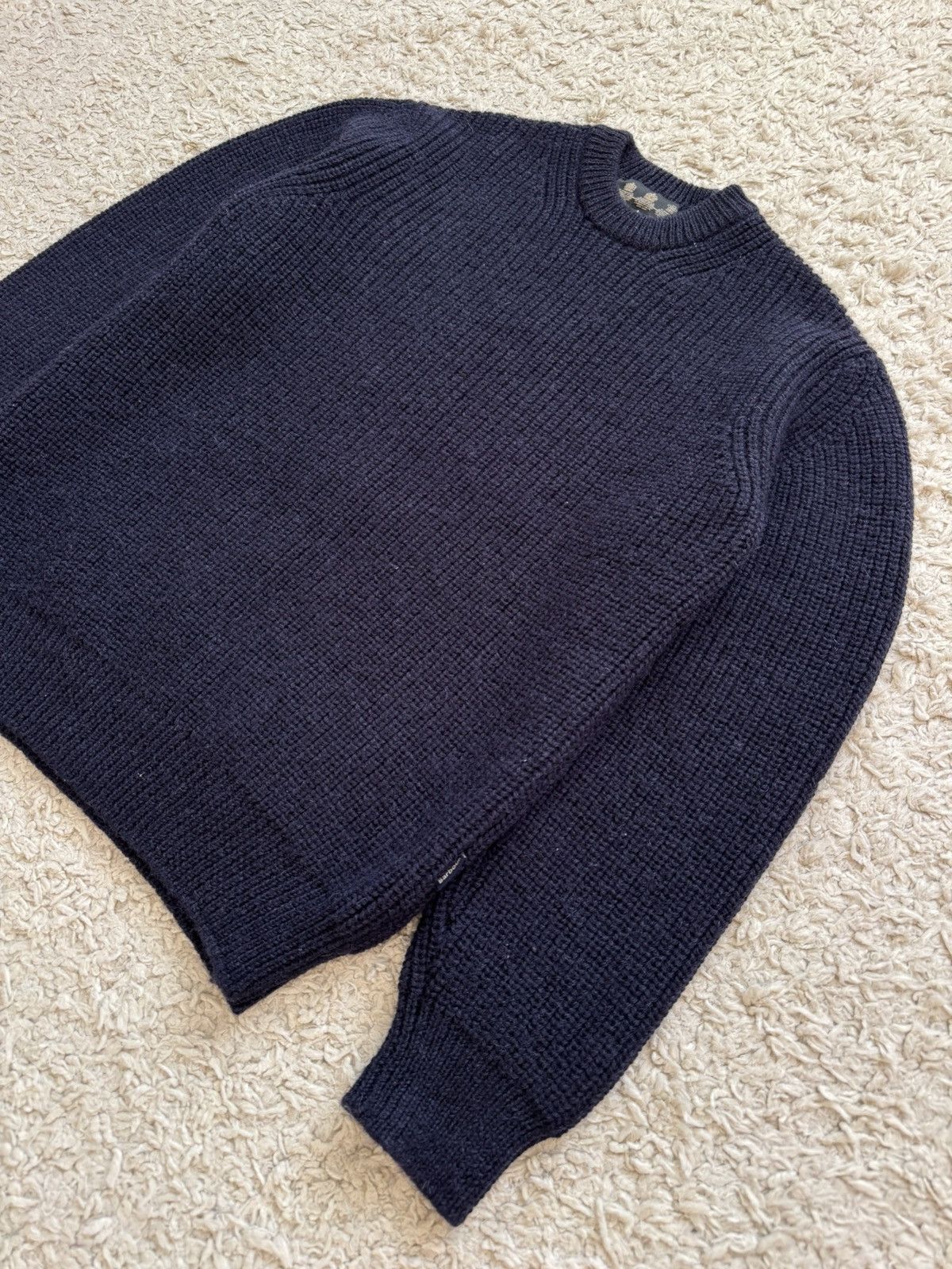 Barbour Barbour Tyne Crew Neck Knit Sweater Navy Size US M / EU 48-50 / 2 - 3 Thumbnail