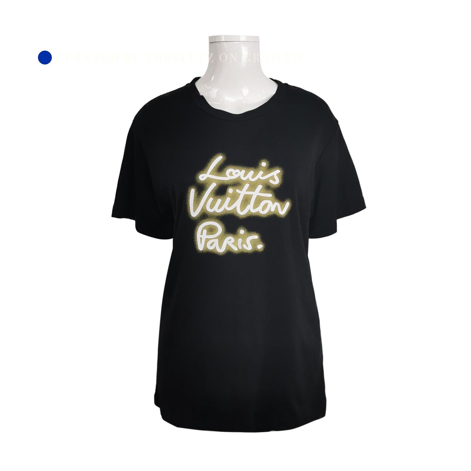 Louis Vuitton Classic Black Script Logo T-Shirt Size US L / EU 52-54 / 3 - 1 Thumbnail