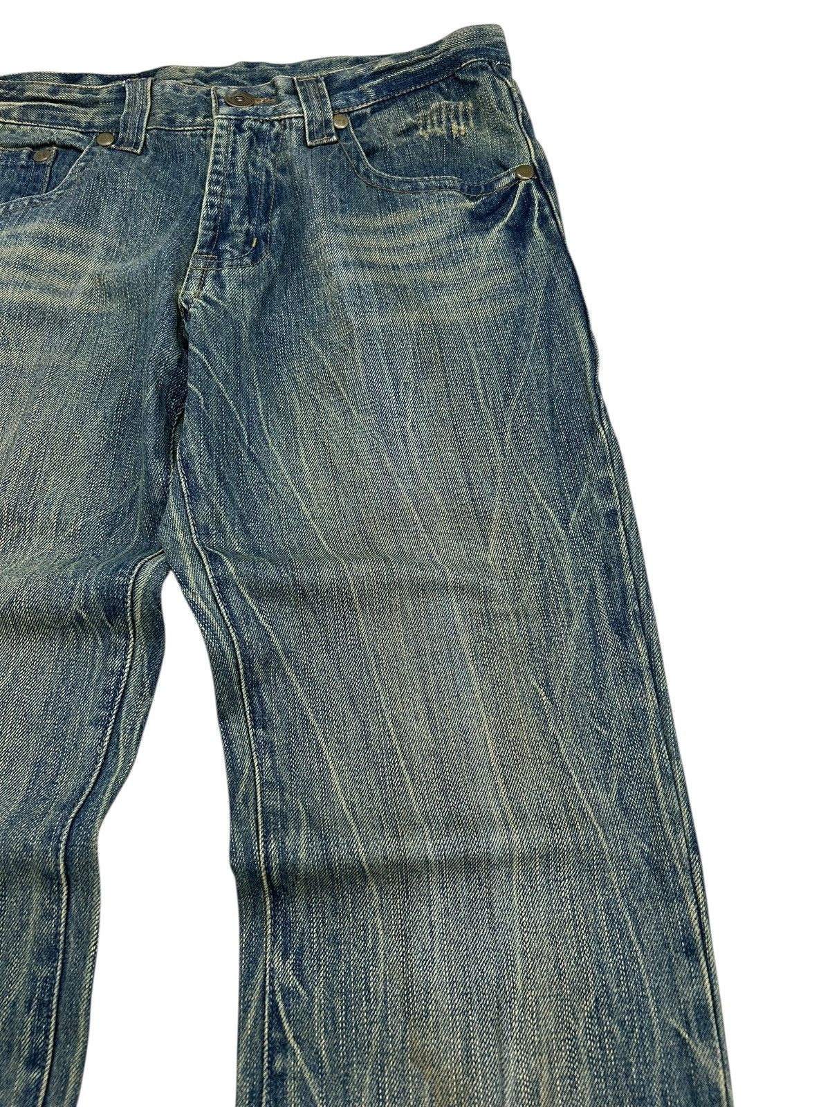 Hysteric Glamour × Japanese Brand × Le Grande Bleu (L.G.B.) Japanese Brand Jean Washed Blue Way Jean Zigzag Boro Pcoket Size US 31 - 8 Thumbnail