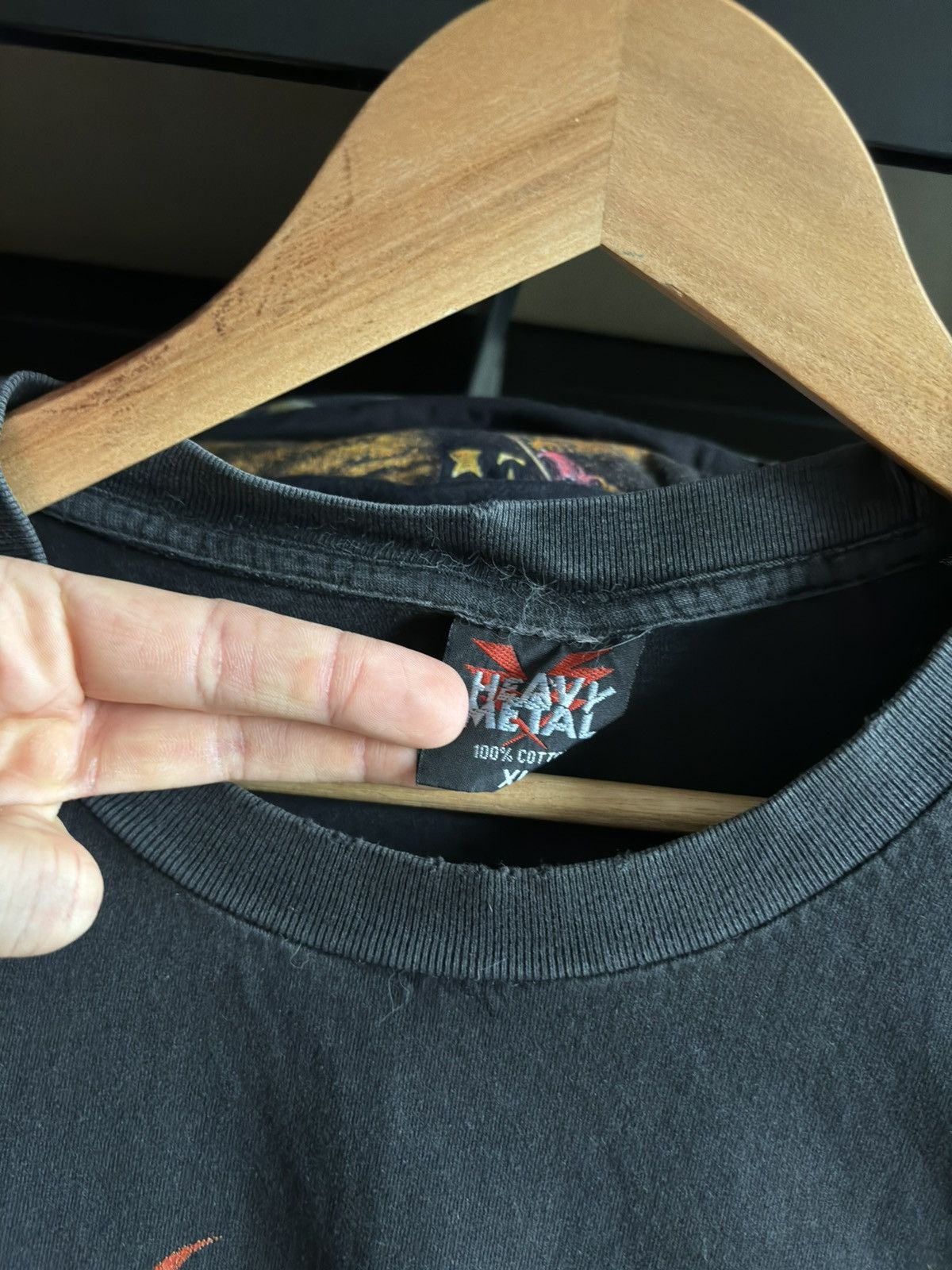 JNCO Crazy Vintage Affliction Style Y2K Flames Tribal T-Shirt USA Size US XL / EU 56 / 4 - 5 Thumbnail