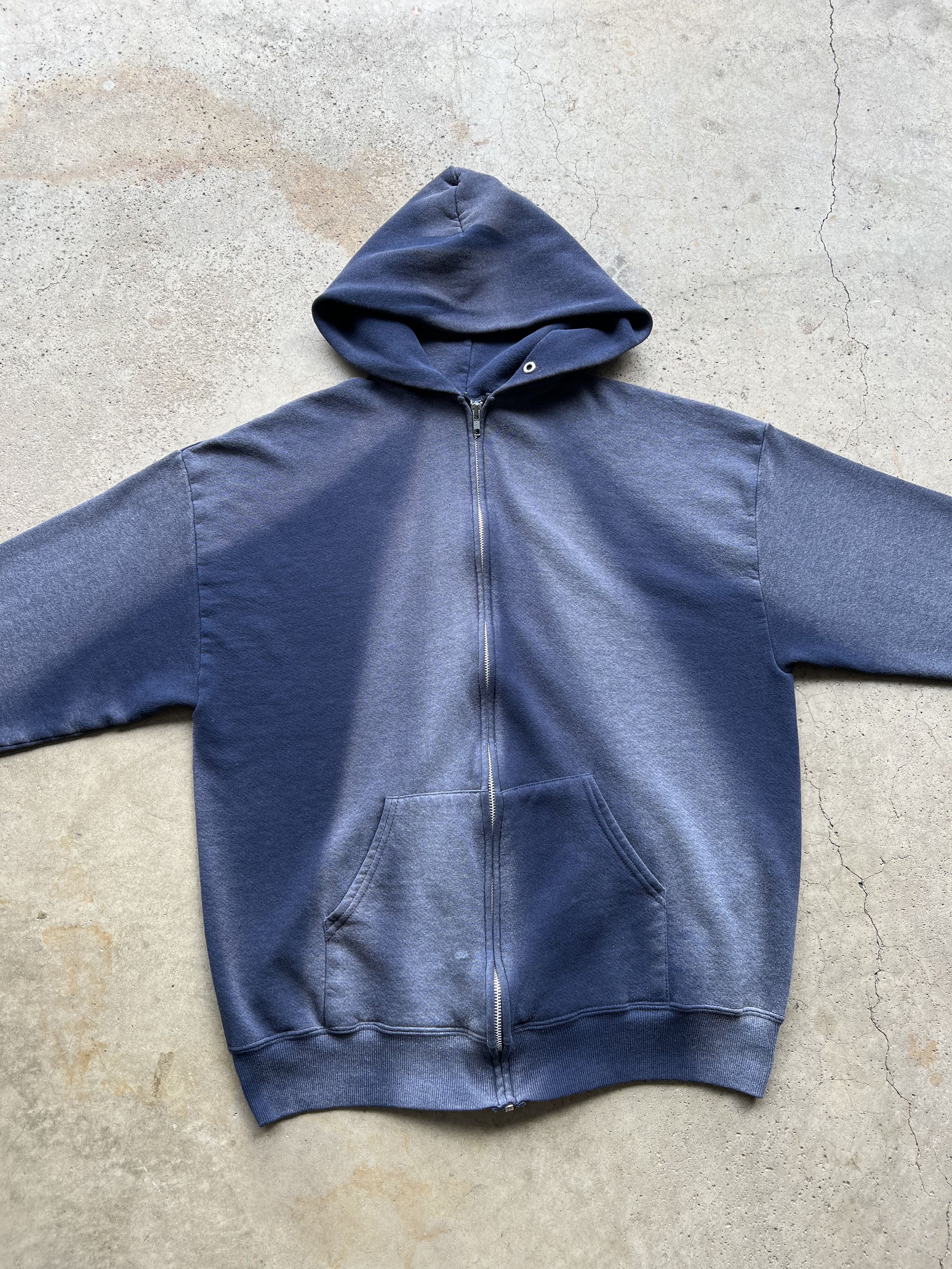 Vintage 2000's Sun Faded Zip Hoodie Sweatshirt