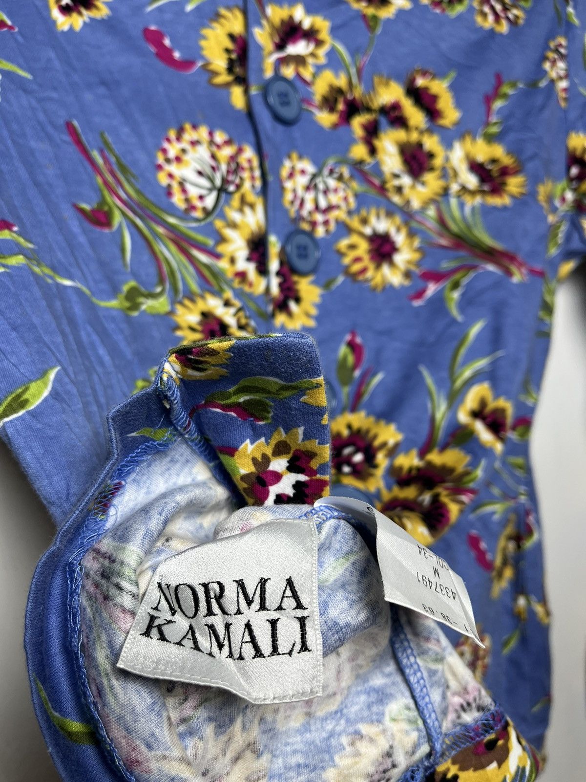 Designer Vintage NORMA KAMALI Button Up Size M / US 6-8 / IT 42-44 - 5 Thumbnail