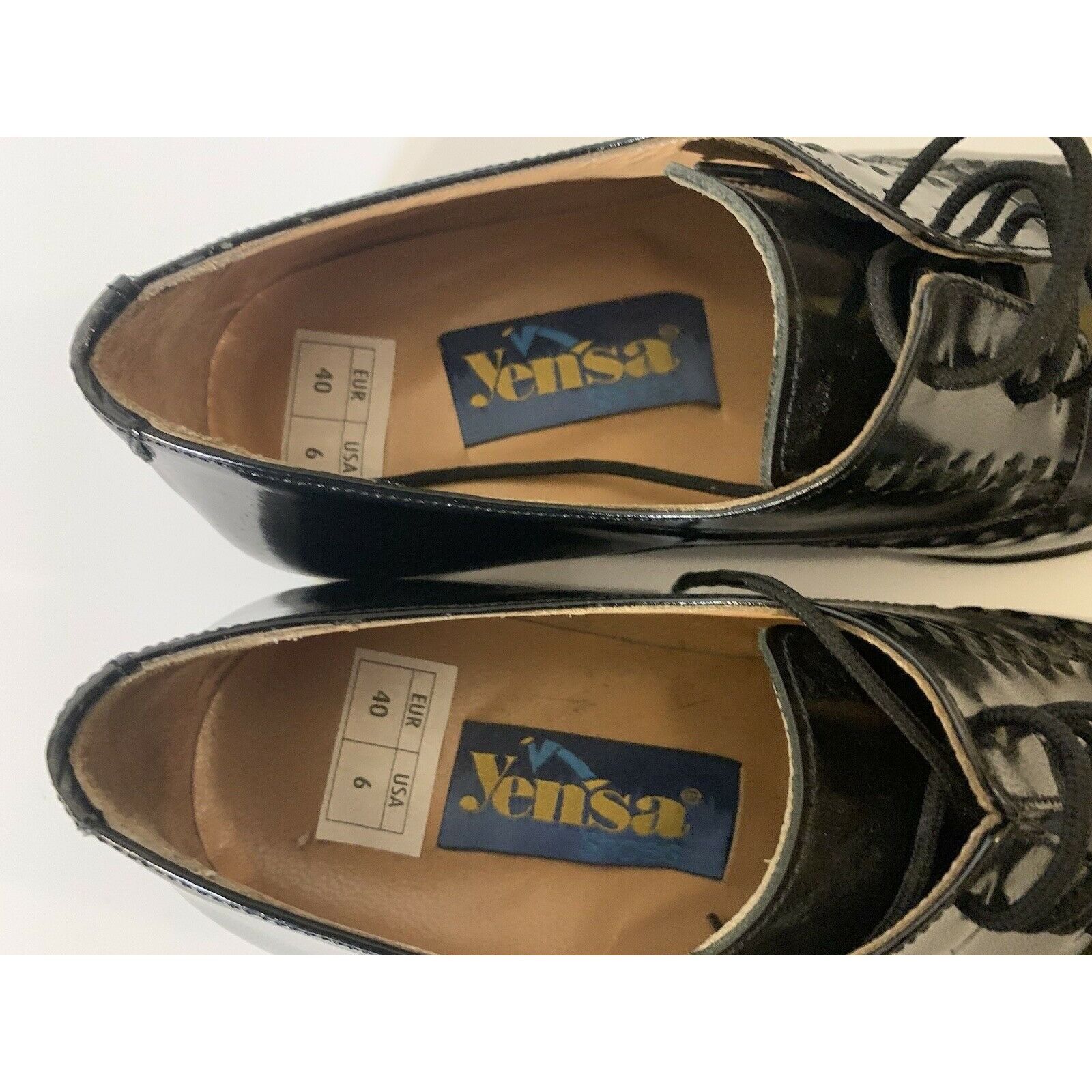 Other Yensa Men’s Sz 10 Dress Shoes Black LACE UP OXFORDS Size US 10 / EU 43 - 7 Thumbnail