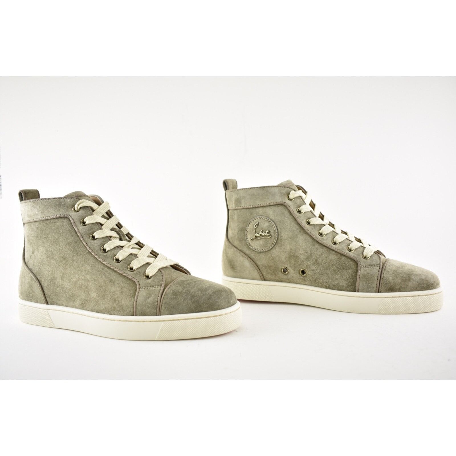 Christian Louboutin Christian Louboutin Mens Louis Orlato Flat Poivre Vert Suede Size US 7 / EU 40 - 4 Thumbnail