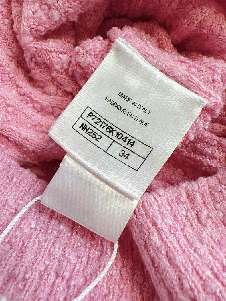 Chanel Chanel 22p early spring cherry blossom pink knitted dress Size XXS / US 00 / IT 34 - 7 Thumbnail