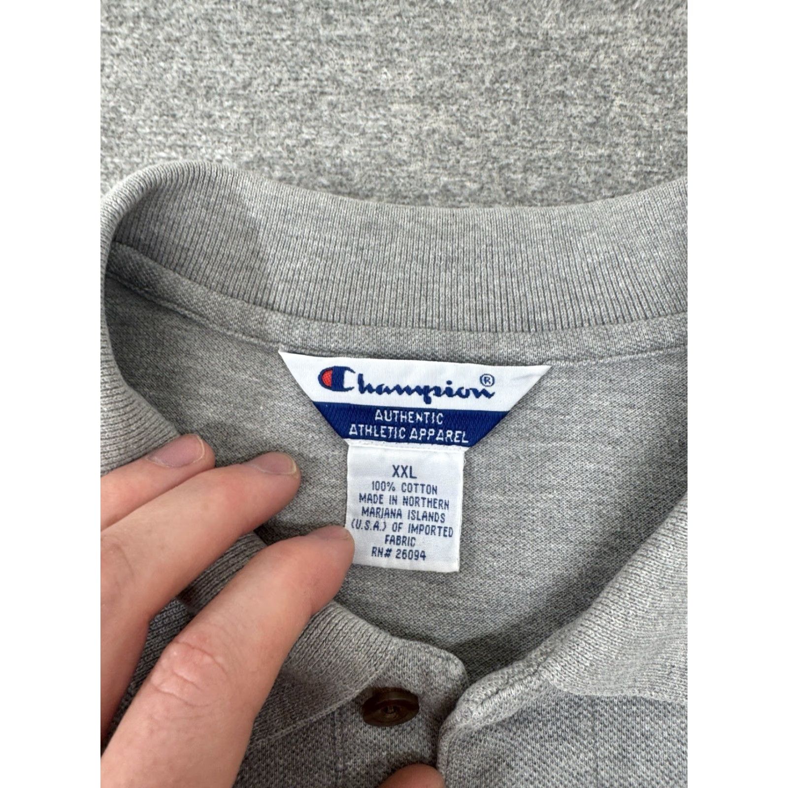 Champion VINTAGE 1996 Champion Polo Shirt Men XL Gray Atlanta Olympics 100th Anniversary Logo Golf Shirt Mens Size US XL / EU 56 / 4 - 6 Thumbnail