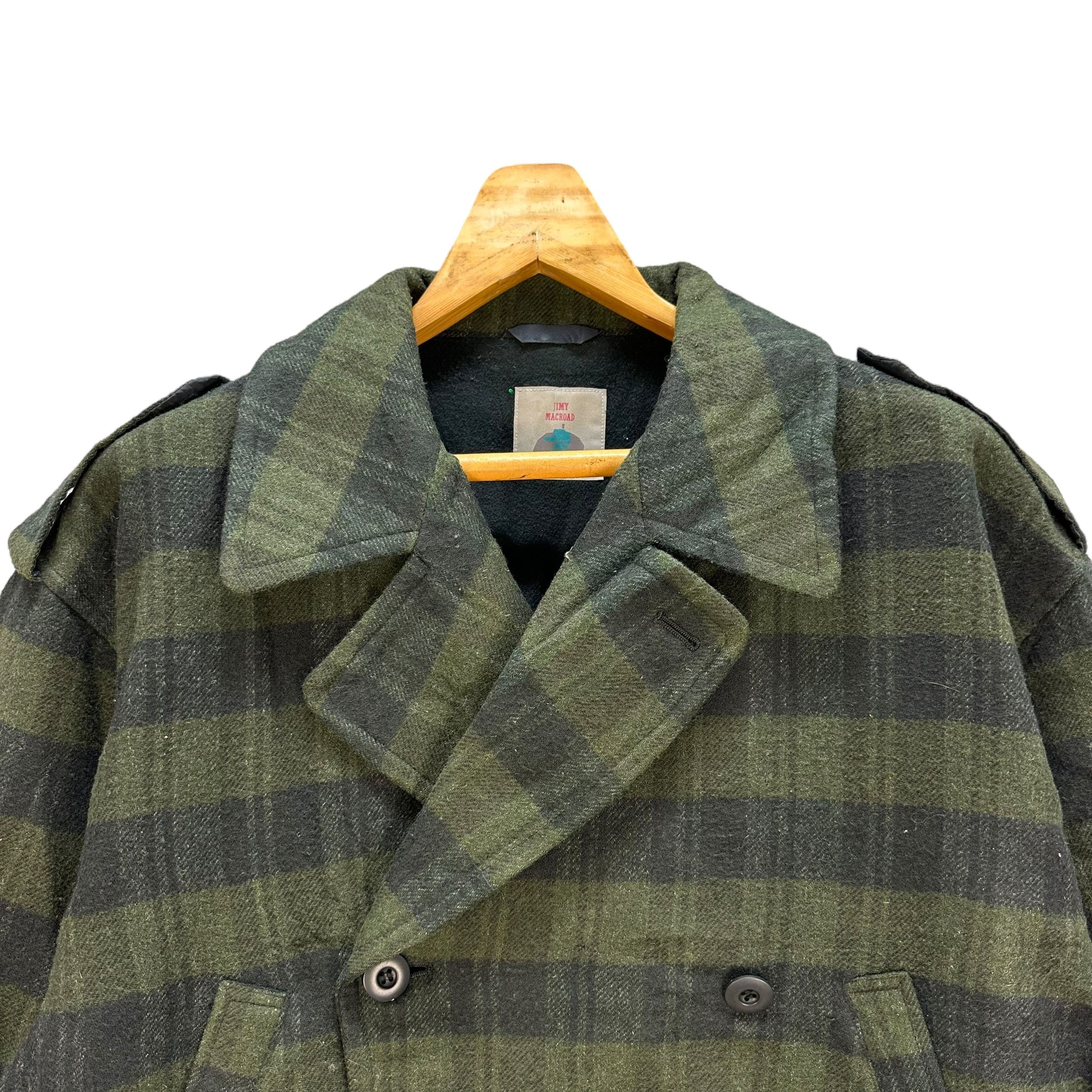Vintage JIMI MACROAD Checked Double Breasted Wool Jacket #A8-0198 Size US L / EU 52-54 / 3 - 2 Thumbnail