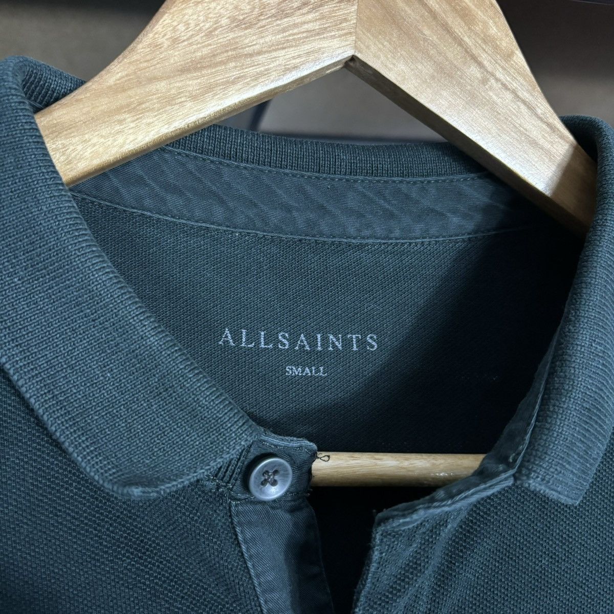 Allsaints × Japanese Brand Vintage Y2K ALLSAINTS Luxury Casual Style Polo Longsleeve Size US S / EU 44-46 / 1 - 3 Thumbnail