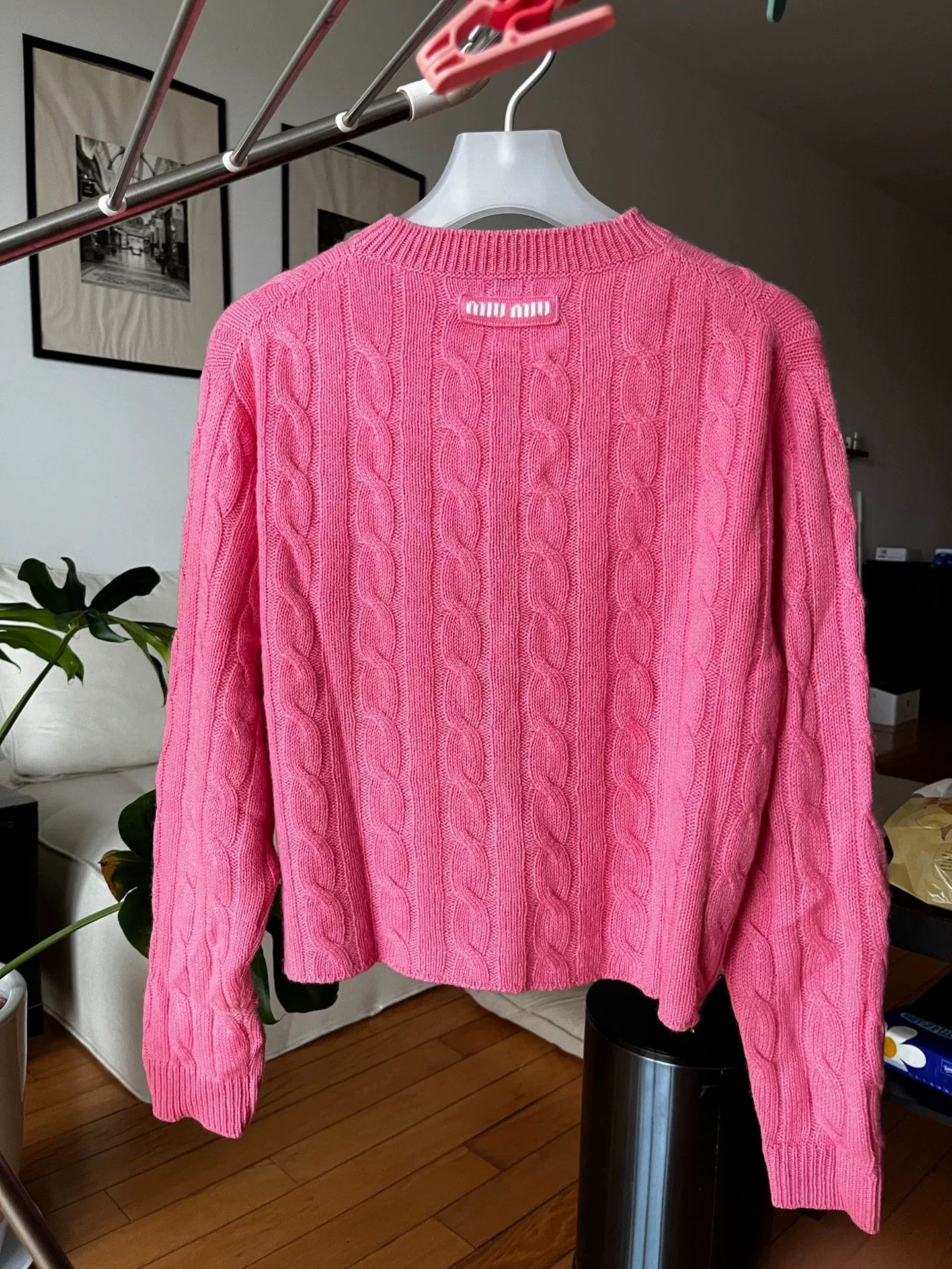 Miu Miu Miumiu Cable Knit Cashmere Top Size S / US 4 / IT 40 - 1 Thumbnail