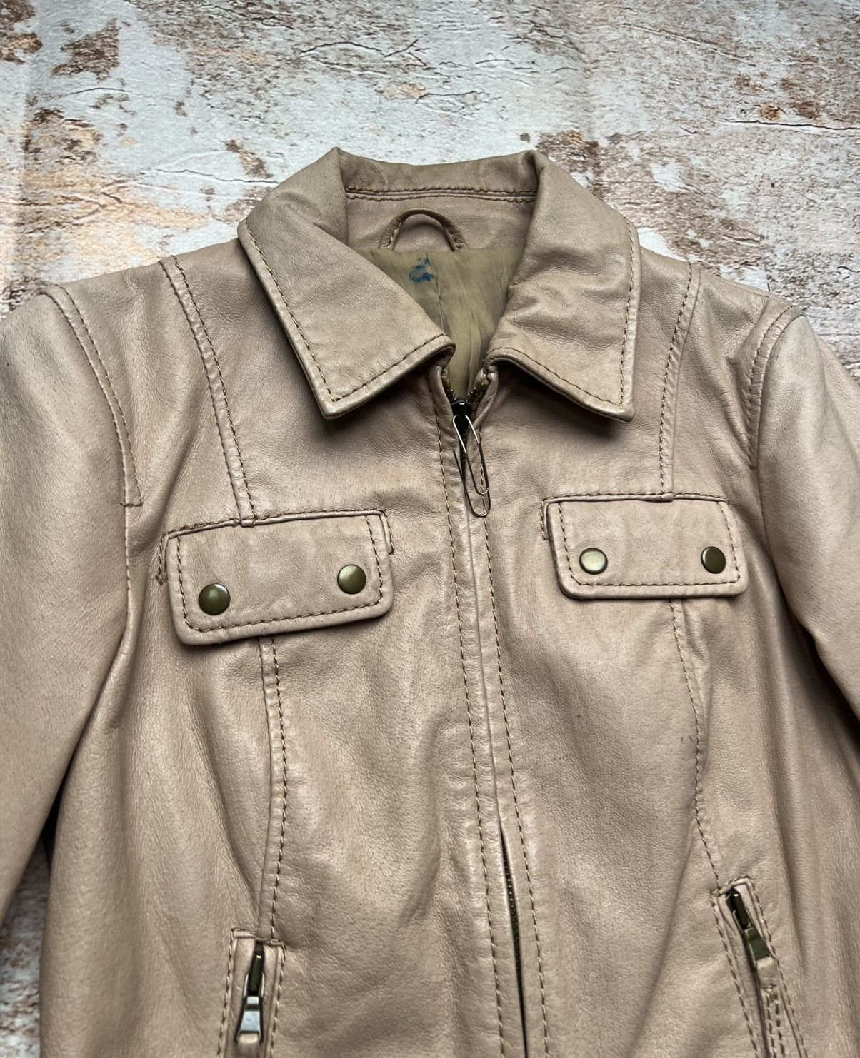 Other Vintage leather faded jacket Size S / US 4 / IT 40 - 5 Thumbnail