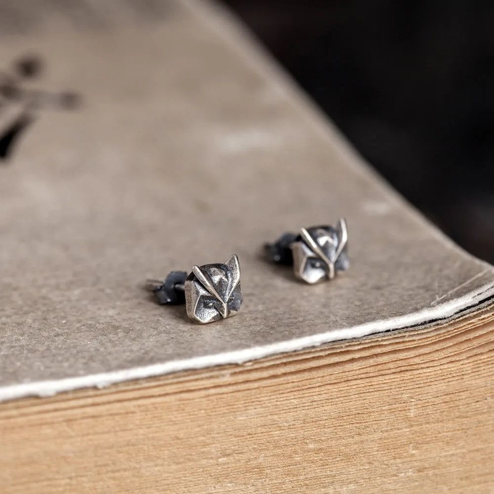 Jewelry Owl Bird Stud Earrings 925 Sterling Silver Ear Gift Size ONE SIZE - 4 Thumbnail