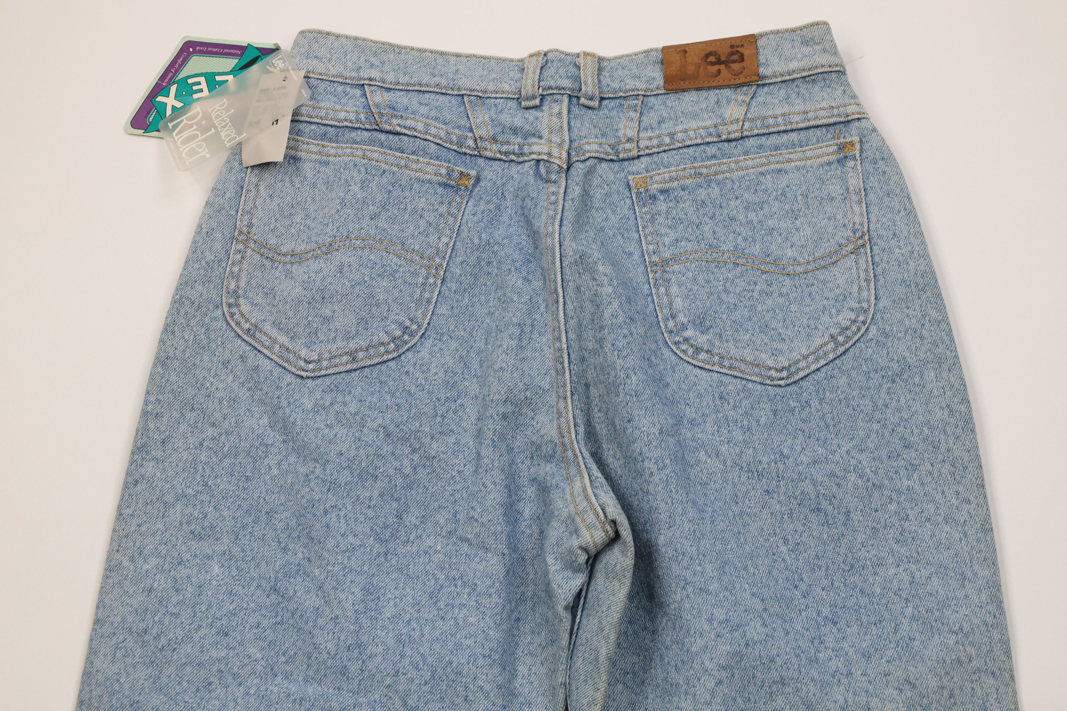 Lee Deadstock Vintage 90s Lee Fit Denim Jeans Blue Pepper USA Size 36" / US 14 / IT 50 - 13 Thumbnail