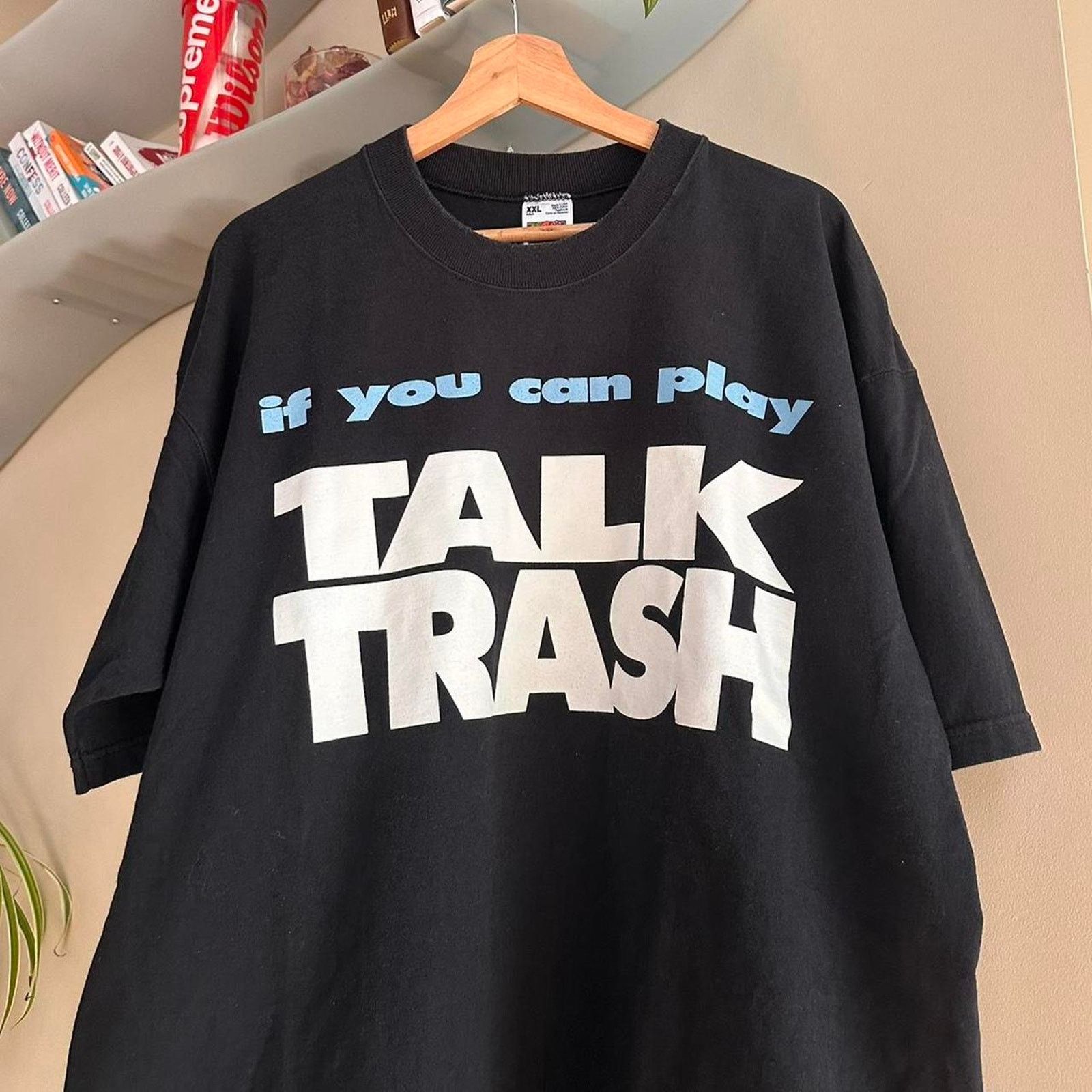 Fruit Of The Loom × Vintage Vintage Trash Talk Shirt Size US XXL / EU 58 / 5 - 2 Thumbnail
