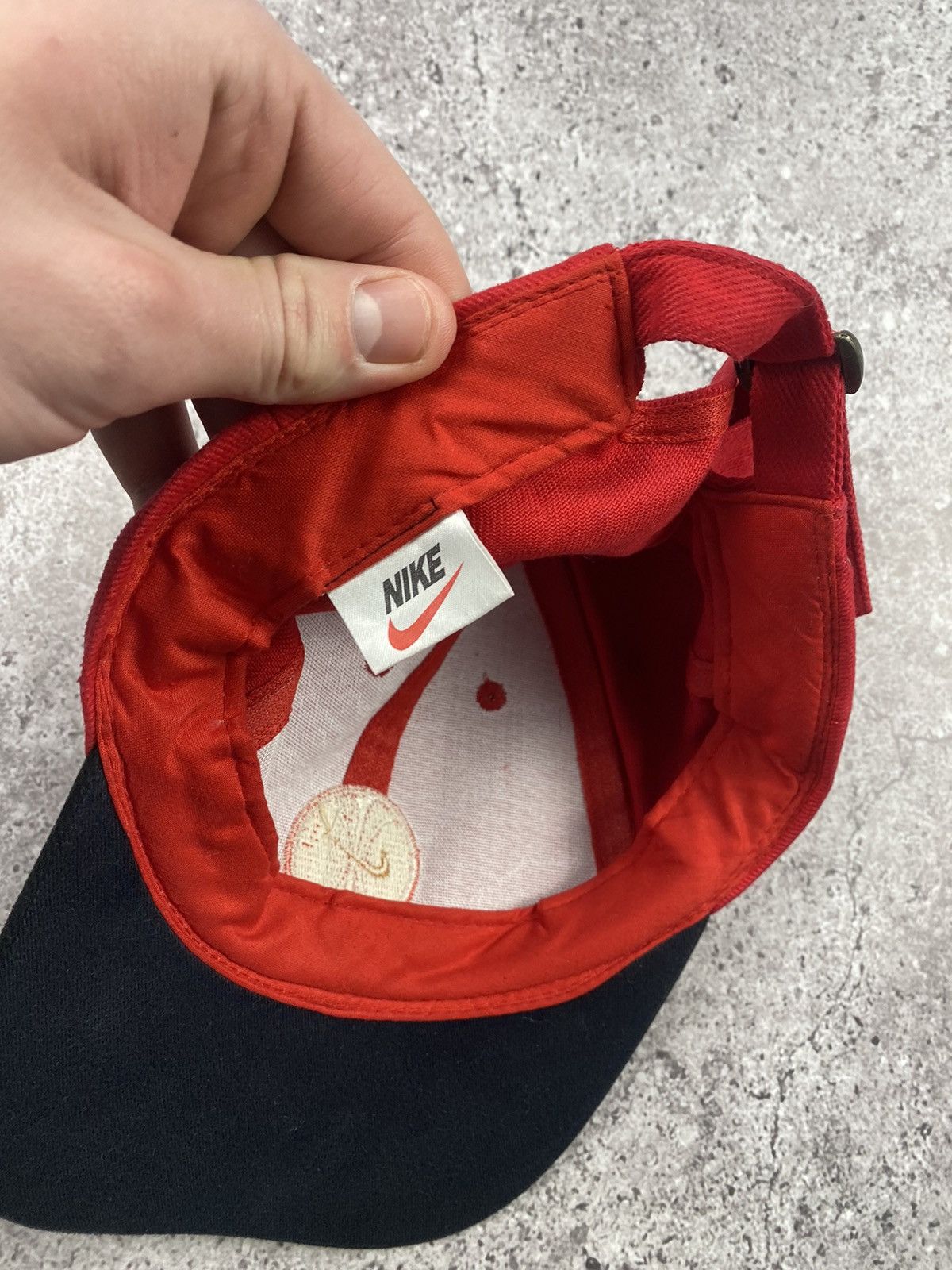 Nike × Vintage Vintage Nike Basketball Swoosh Y2K Cap Japan Size ONE SIZE - 8 Thumbnail