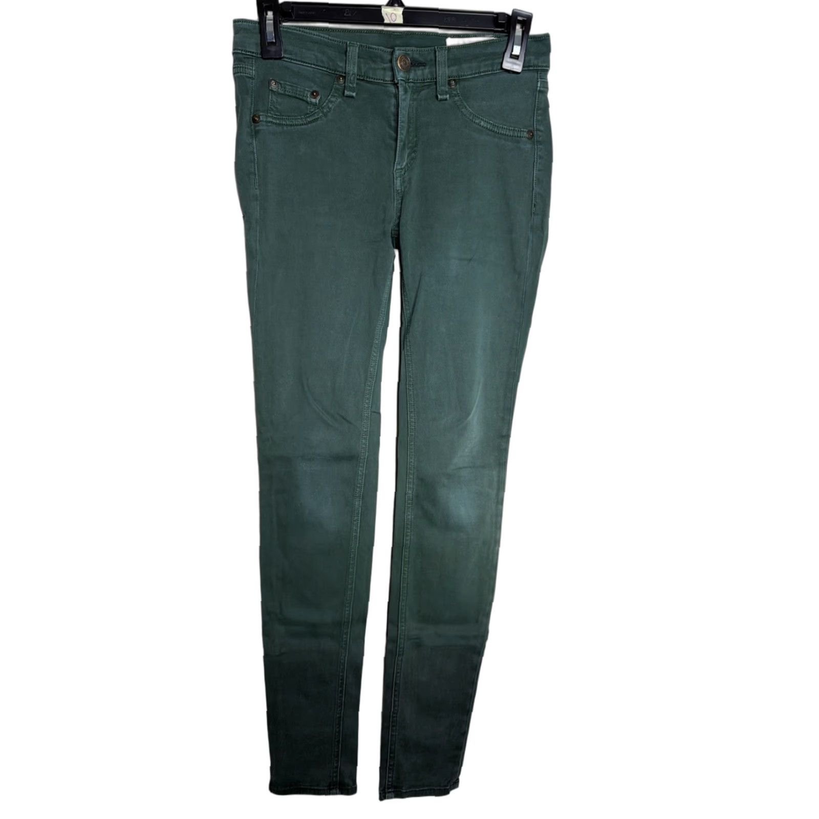 Rag & Bone Rag & Bone Jean Women’s Size 25 5 Pocket Skinny Leg Pants Green Cotton EUC Jegging Army Modern Regular Mens Girls Womens Size 42" / US 20 - 1 Thumbnail