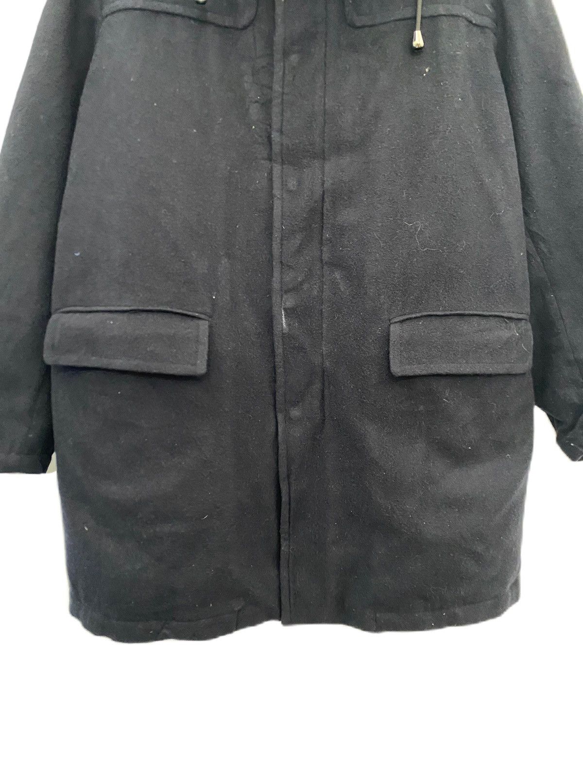 Undercover × Uniqlo UNIQLO LONG JACKET NAVY BLUE DESIGN WITH HOODIES WOOL JACKET Size US XL / EU 56 / 4 - 3 Thumbnail