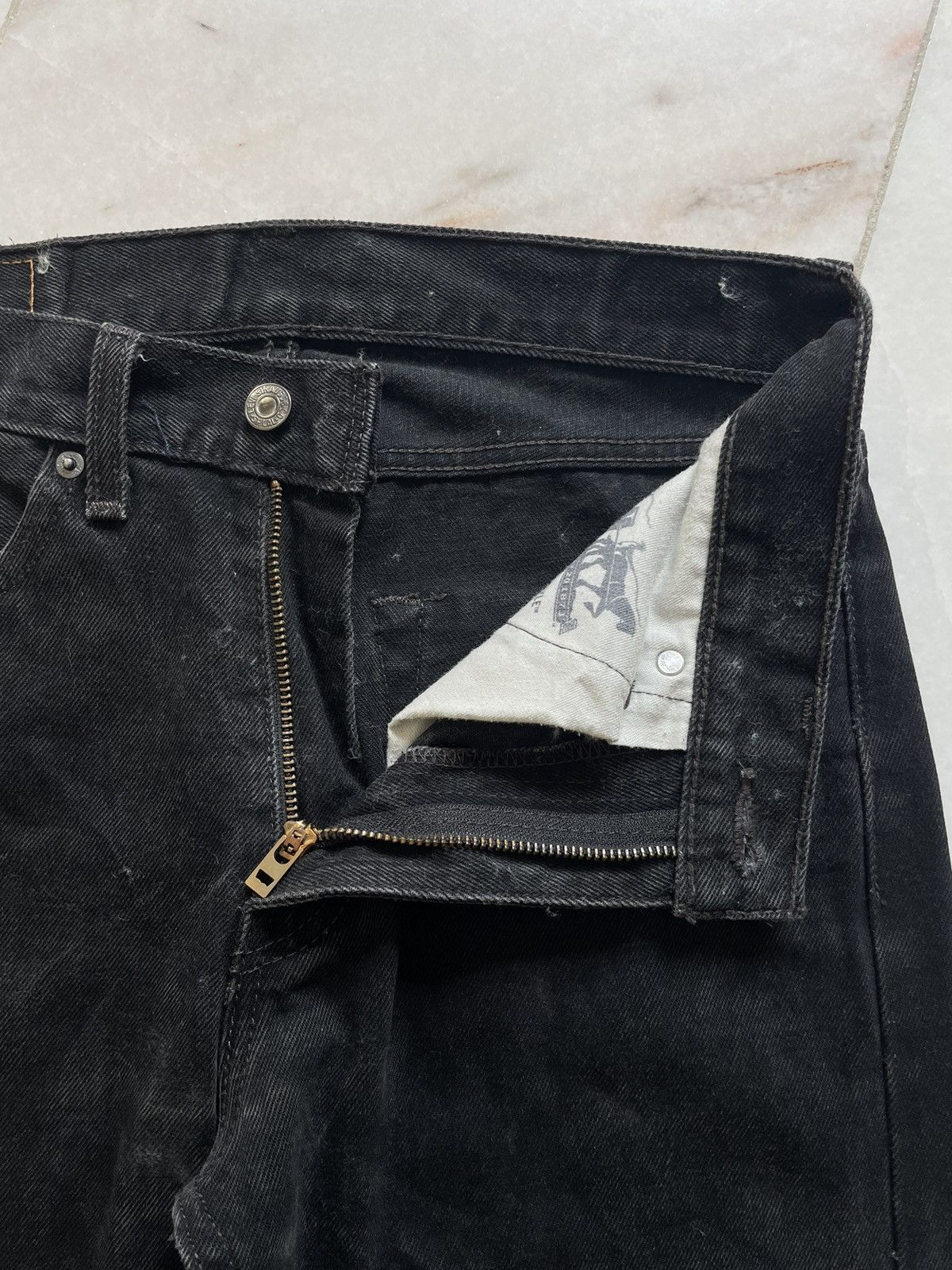 Levi's Vintage y2k Levis 505 Distressed & Repair Jeans Size US 31 - 5 Thumbnail
