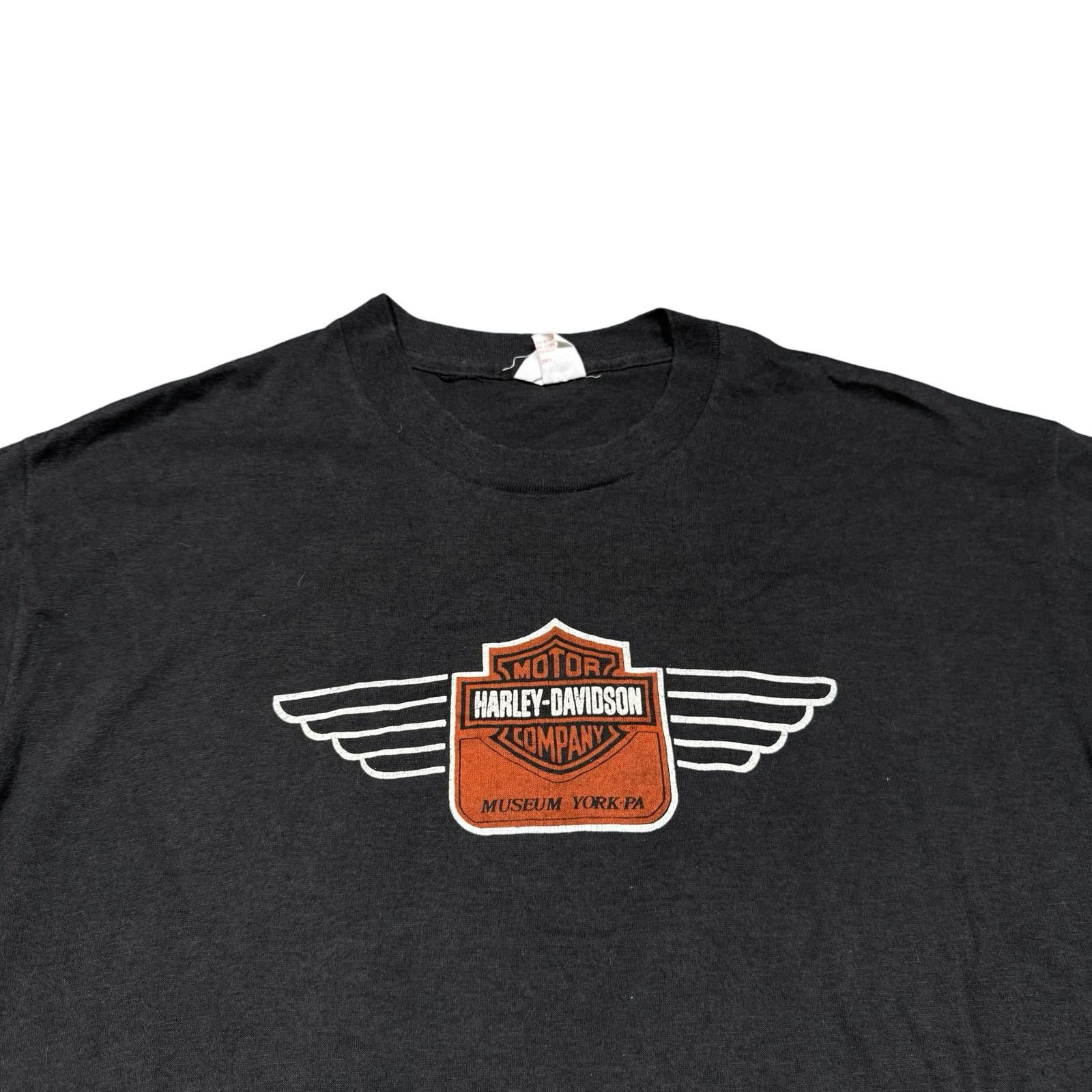 Harley Davidson 80s Harley-Davidson Museum York PA Logo T-Shirt Size US XL / EU 56 / 4 - 2 Thumbnail