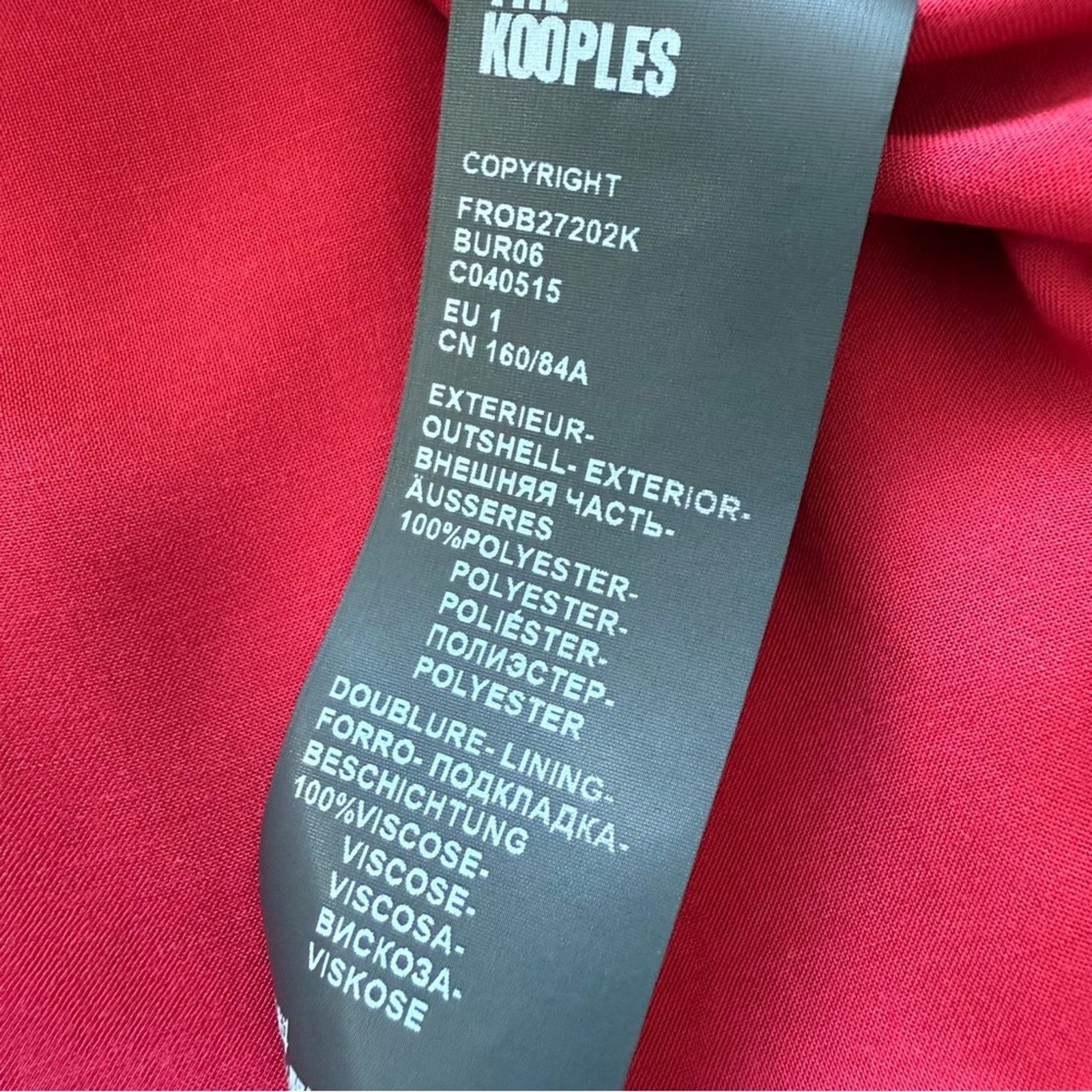 NWT!!! The Kooples women dress size 1 or S/M Retail 275$