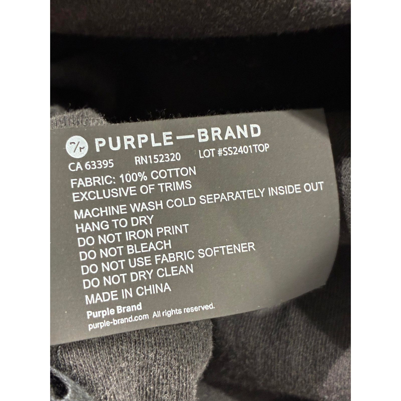 Purple Brand Purple Brand Grey Monogram Tee Size US S / EU 44-46 / 1 - 2 Thumbnail