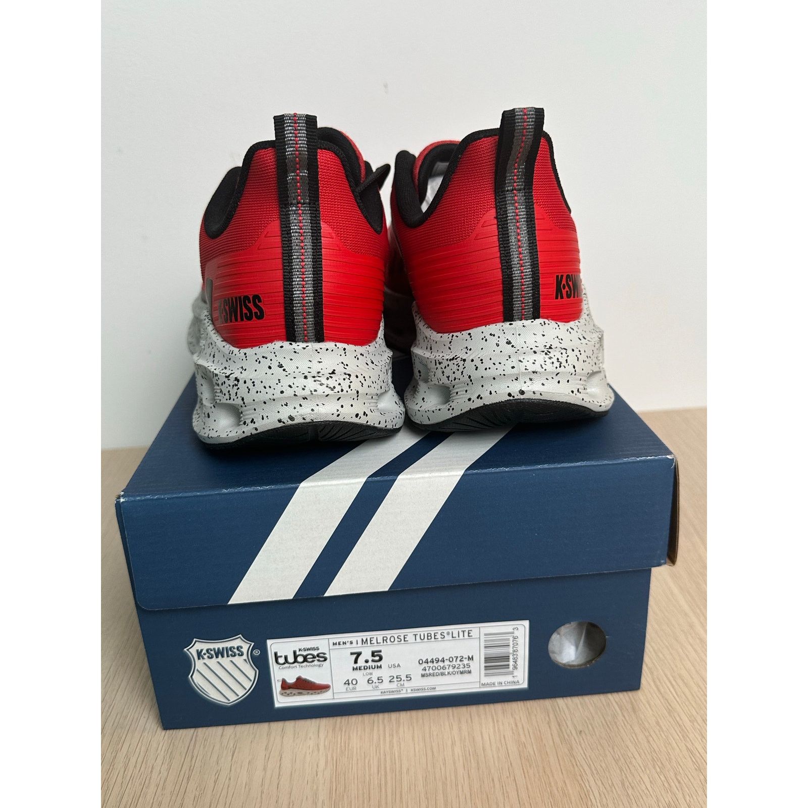 K-Swiss K-Swiss Melrose Tubes Lite Red Sneaker - Size 7.5M - New Size US 7.5 / EU 40-41 - 5 Thumbnail
