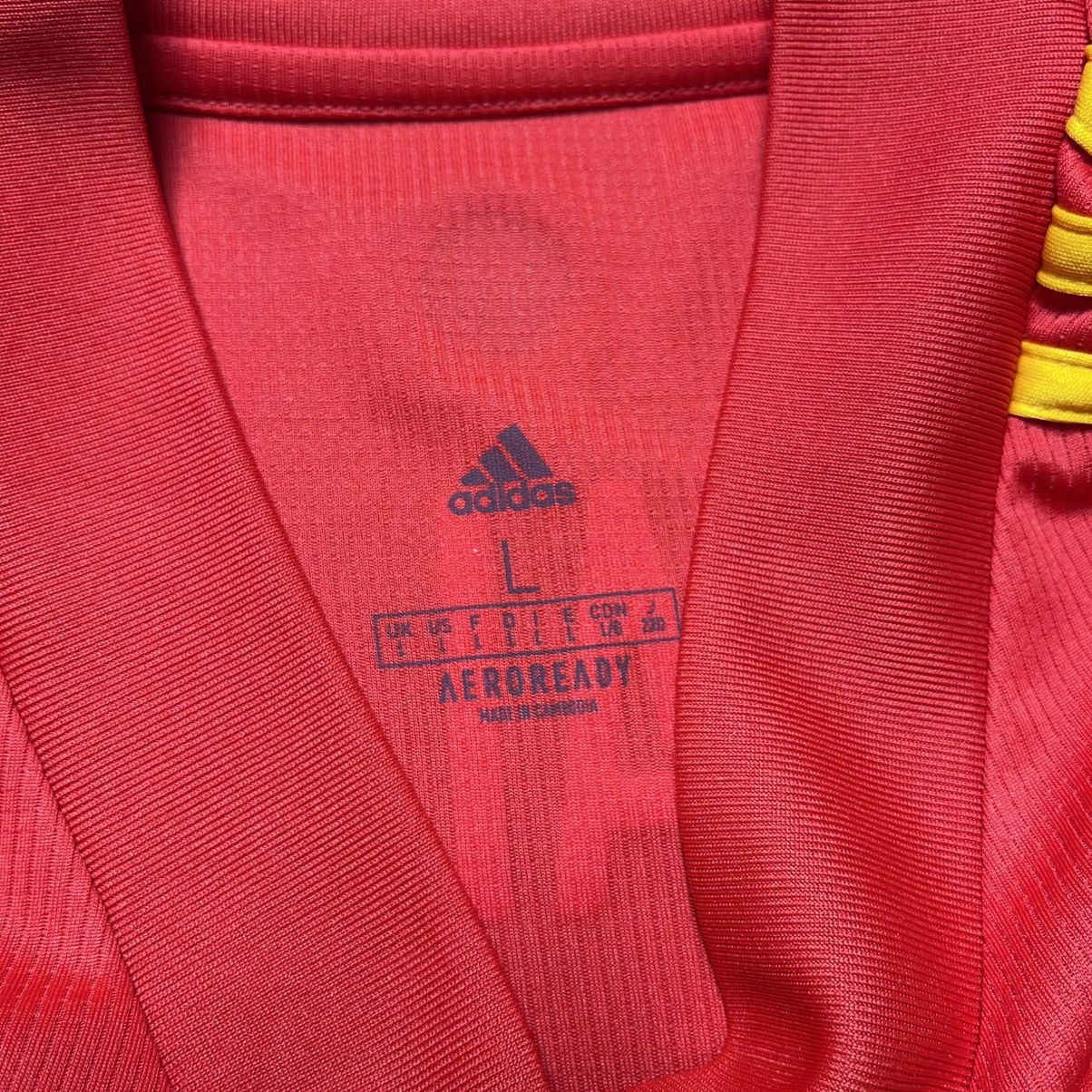 Adidas WALES ADIDAS 2020 EURO FOOTBALL HOME JERSEY #11 BALE Size US L / EU 52-54 / 3 - 6 Thumbnail