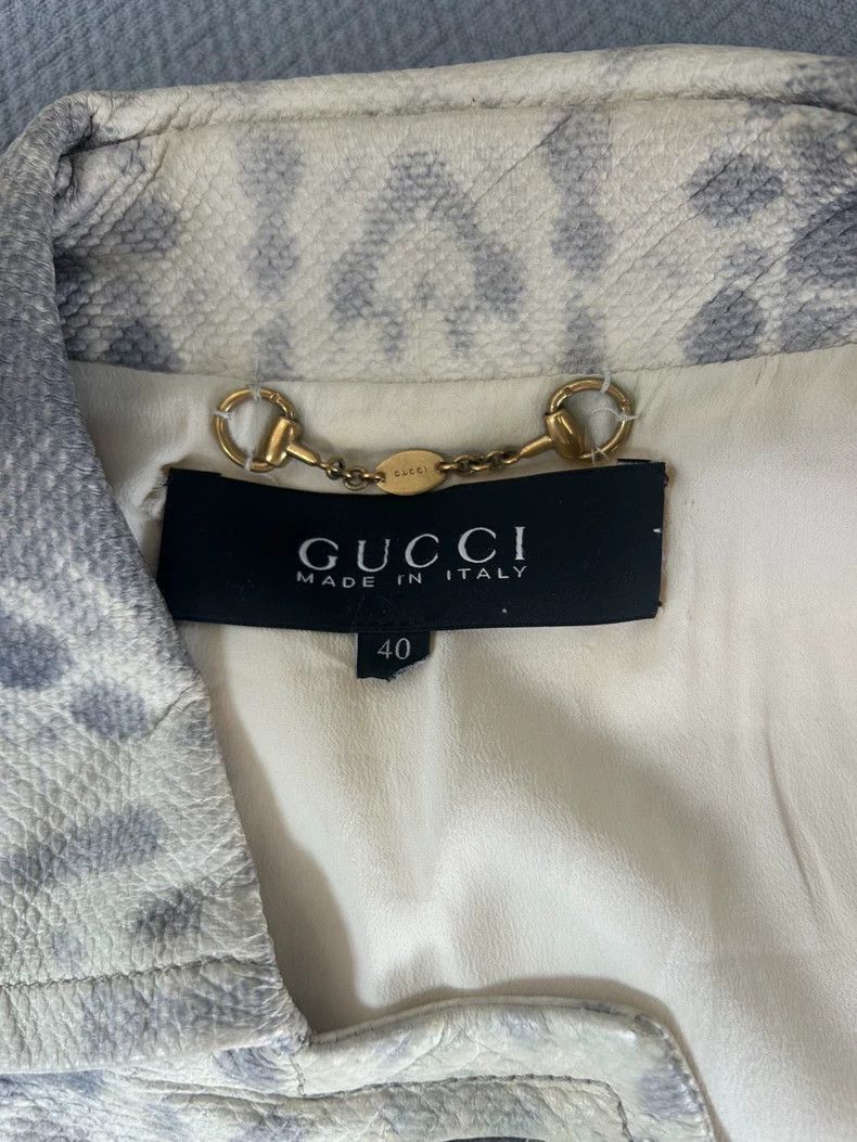 Gucci Gucci Snake Print Leather Jacket-2505 Size US M / EU 48-50 / 2 - 3 Thumbnail