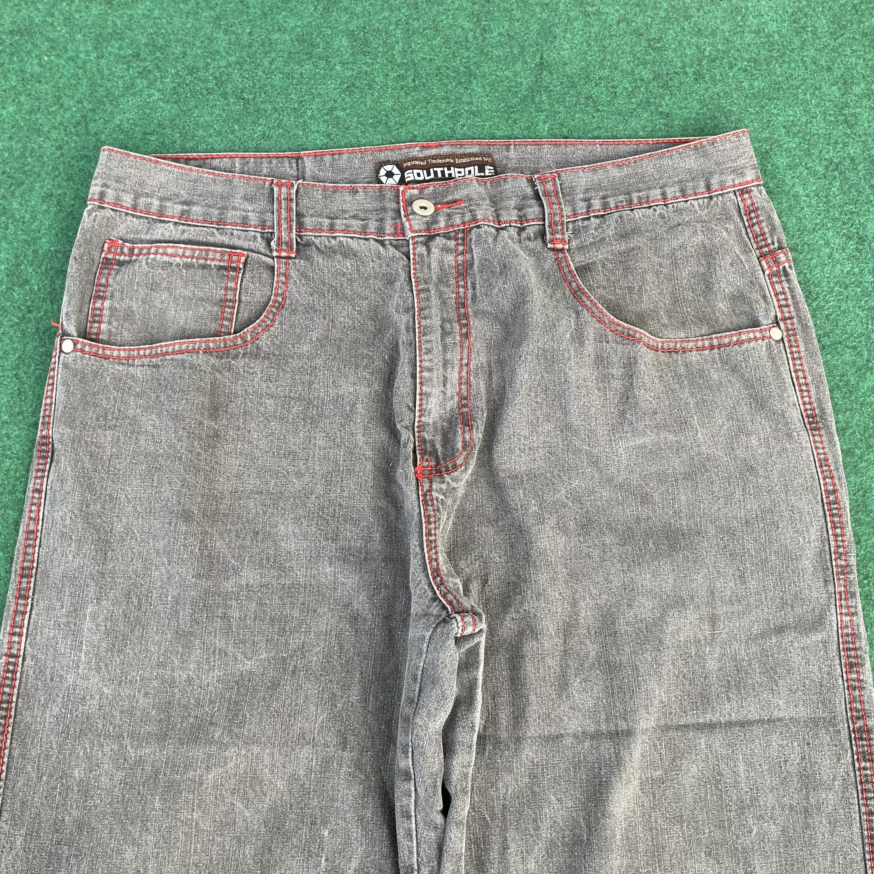 Southpole × Vintage 39x33.5 Vtg Southpole Baggy Sz 39 Jeans Size US 39 - 3 Thumbnail