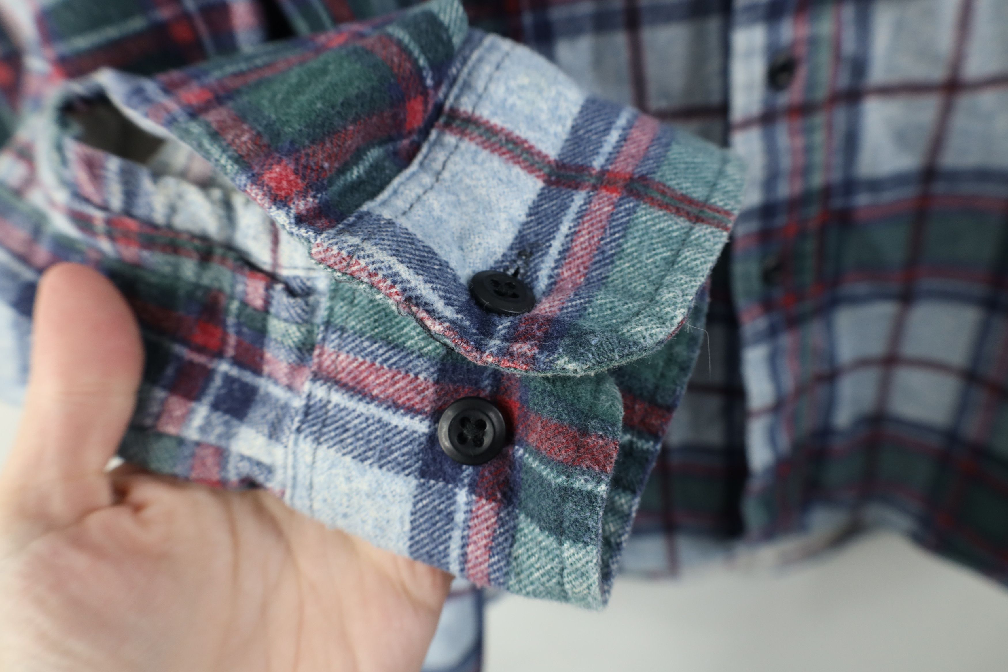 Vintage Vintage 90s Streetwear Collared Button Shirt Plaid USA Size US L / EU 52-54 / 3 - 7 Thumbnail