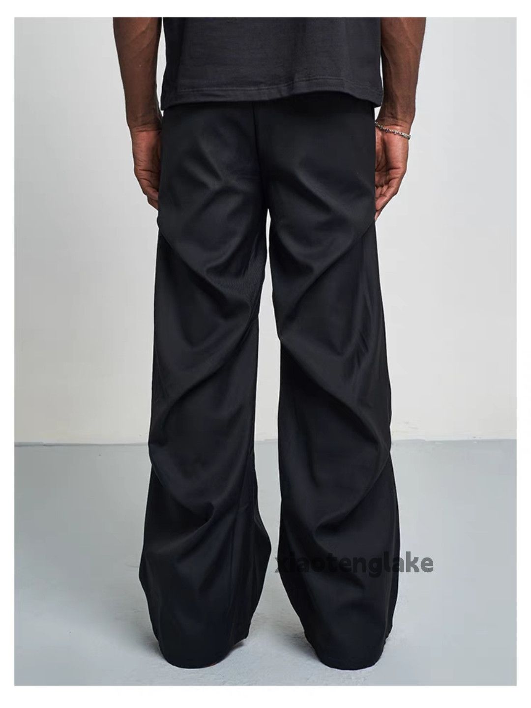 Vintage Unisex outdoor loose baggy flared pleated yuppie pants Size US 30 / EU 46 - 2 Thumbnail