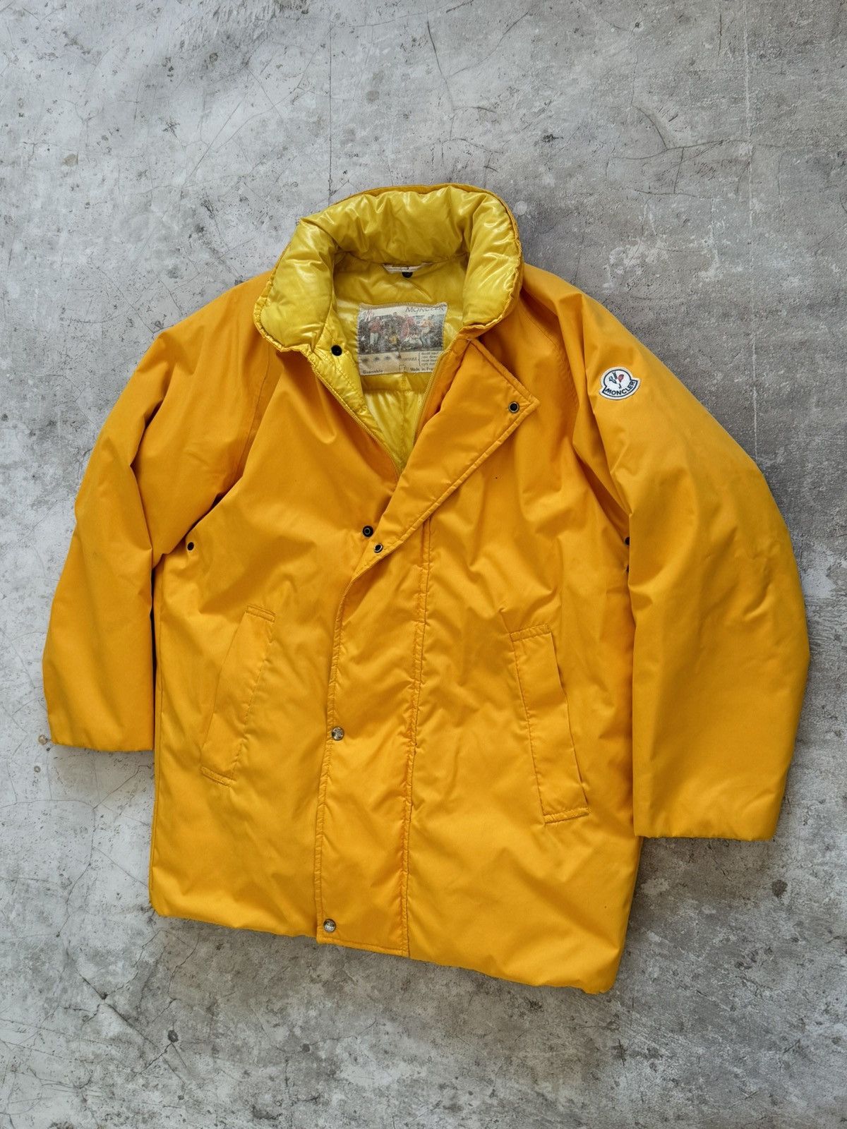 Moncler !Extremely rare vintage Moncler Grenoble yellow puffer jacke Size US S / EU 44-46 / 1 - 1 Thumbnail