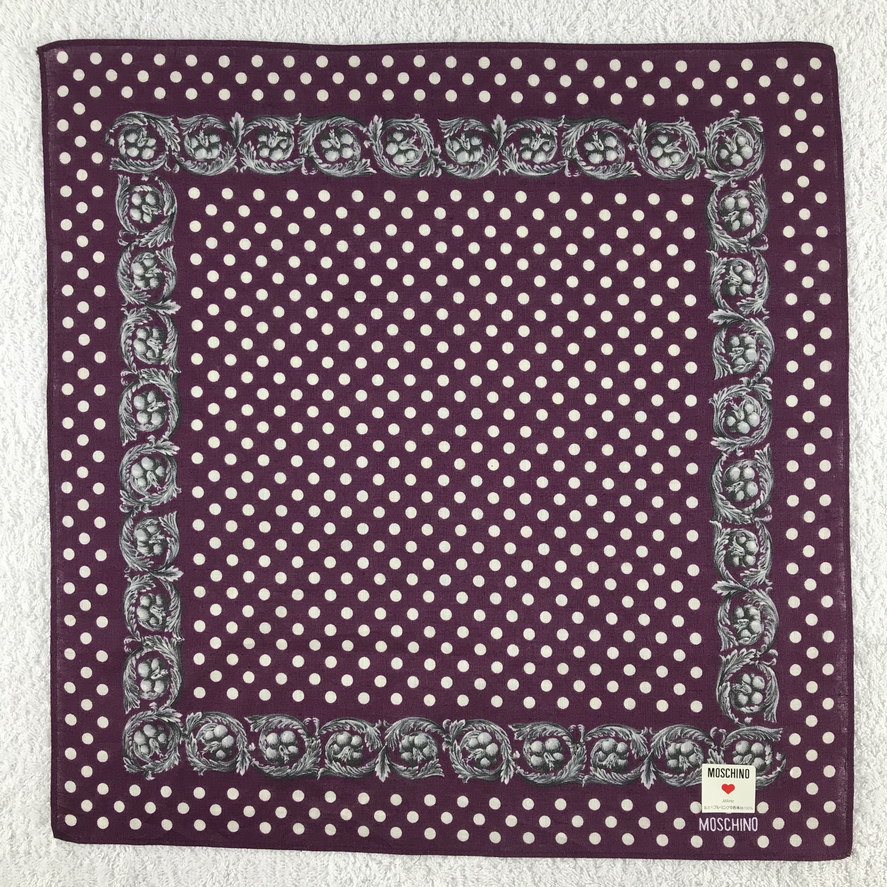 Moschino × Vintage Vintage Moschino Bandana / Handkerchief / Neckerchief - S231 Size ONE SIZE - 1 Thumbnail
