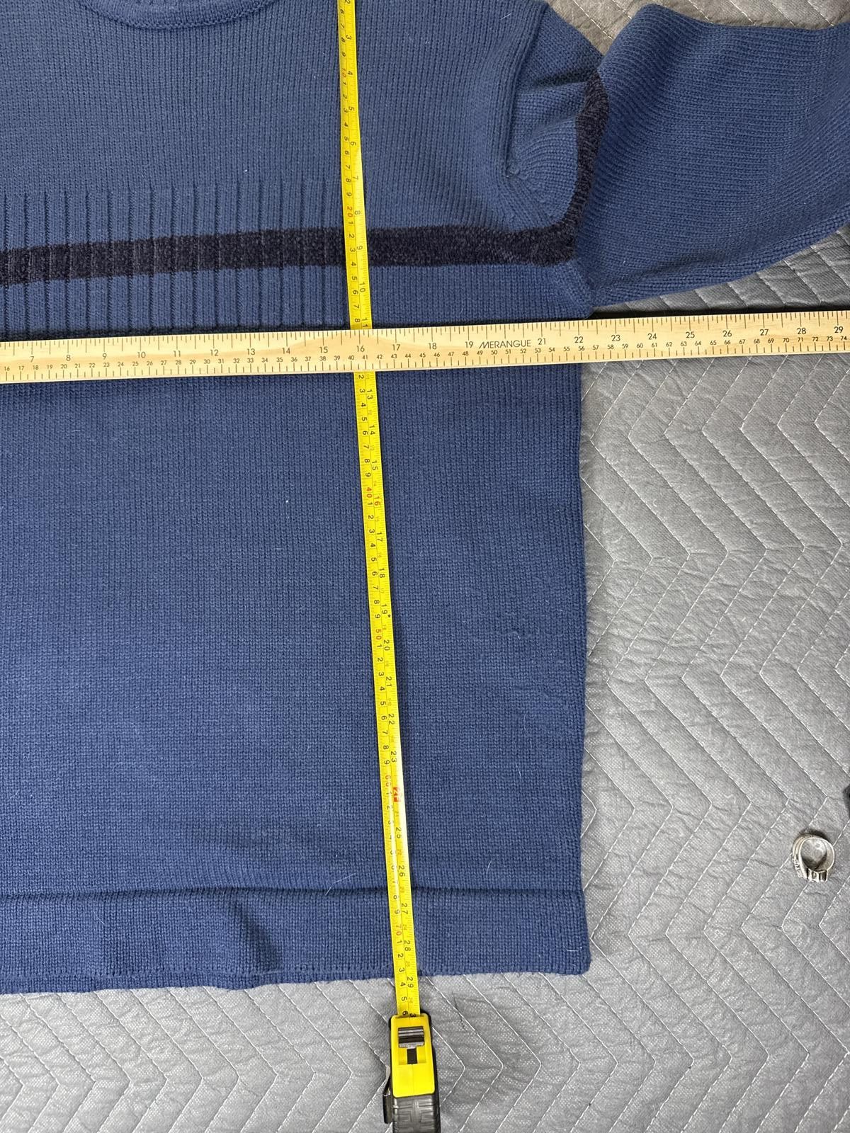 Point Zero Point Zero Knit Sweater Mens Large Blue Crewneck Size US L / EU 52-54 / 3 - 3 Thumbnail