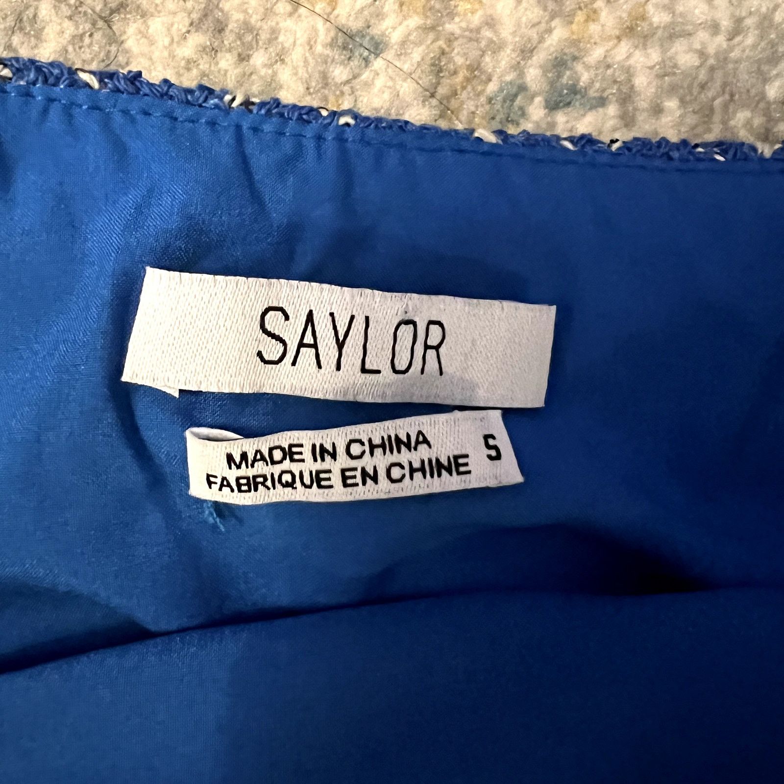 Saylor Saylor Cressida Tweed skirt jacket suit set Royal blue Size S / US 4 / IT 40 - 6 Thumbnail