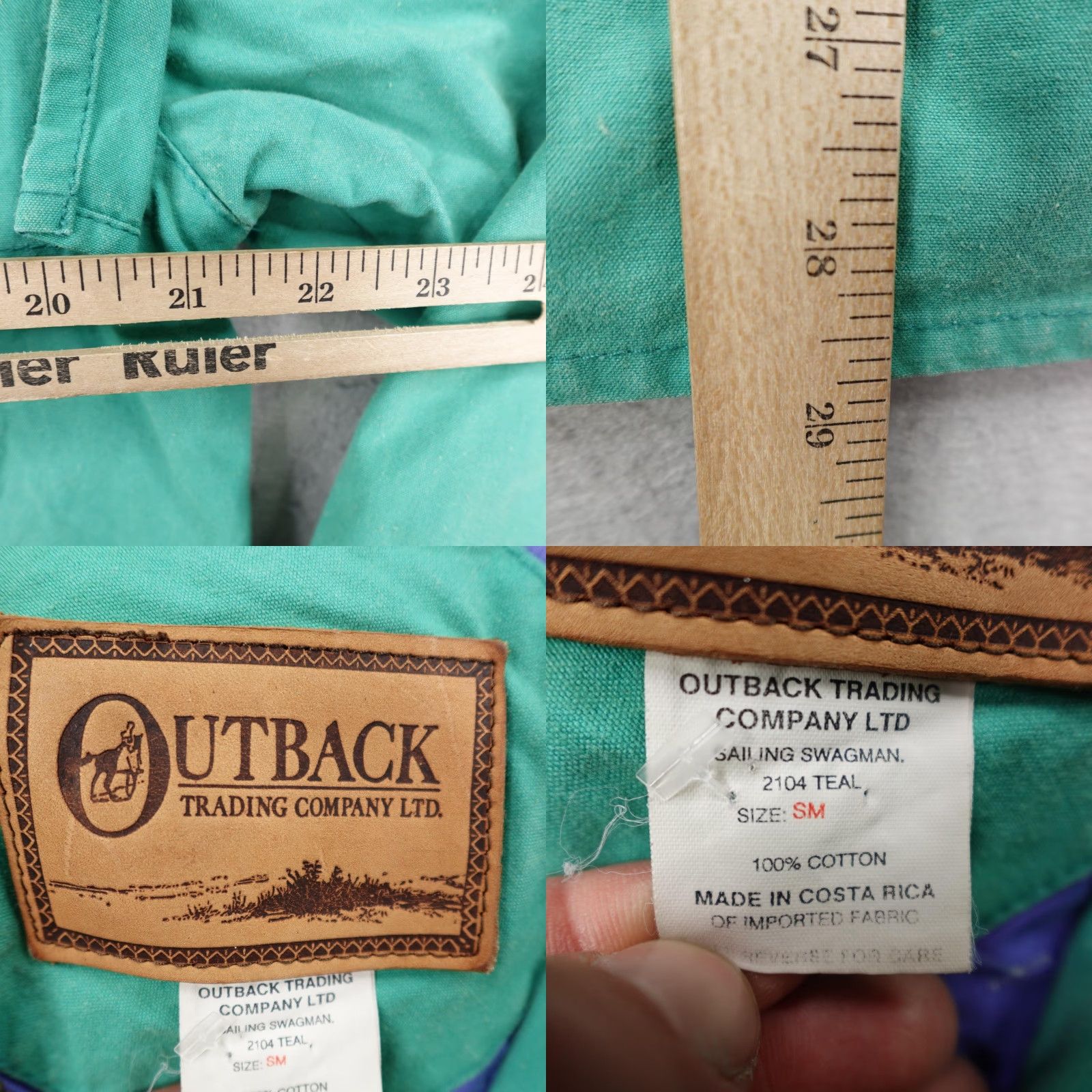 Altea VINTAGE Outback Trading Coat Mens S Green Parka Canvas Water Resistant Hooded Full Zip Casual Outdoor 90s Mens Size US S / EU 44-46 / 1 - 8 Thumbnail