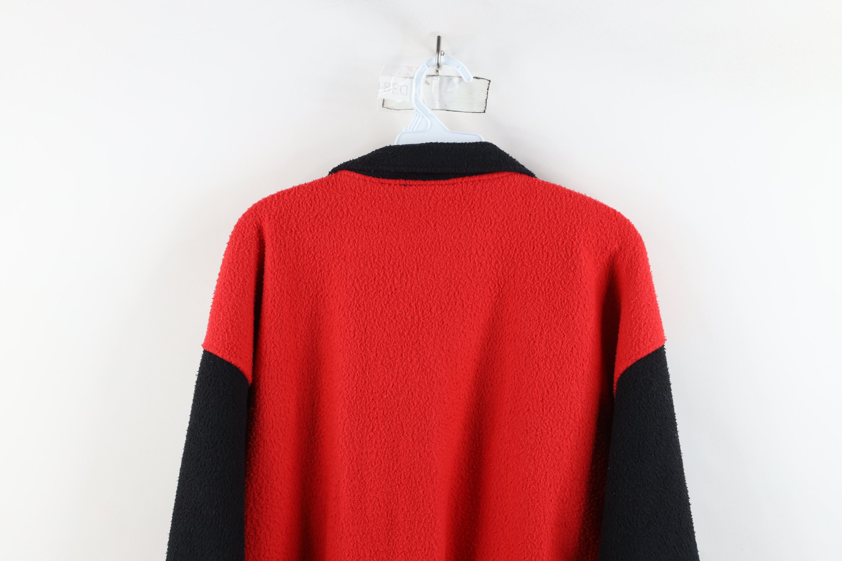 Vintage Vintage 90s Hockey Half Zip Fleece Pullover Sweater Size US M / EU 48-50 / 2 - 13 Thumbnail