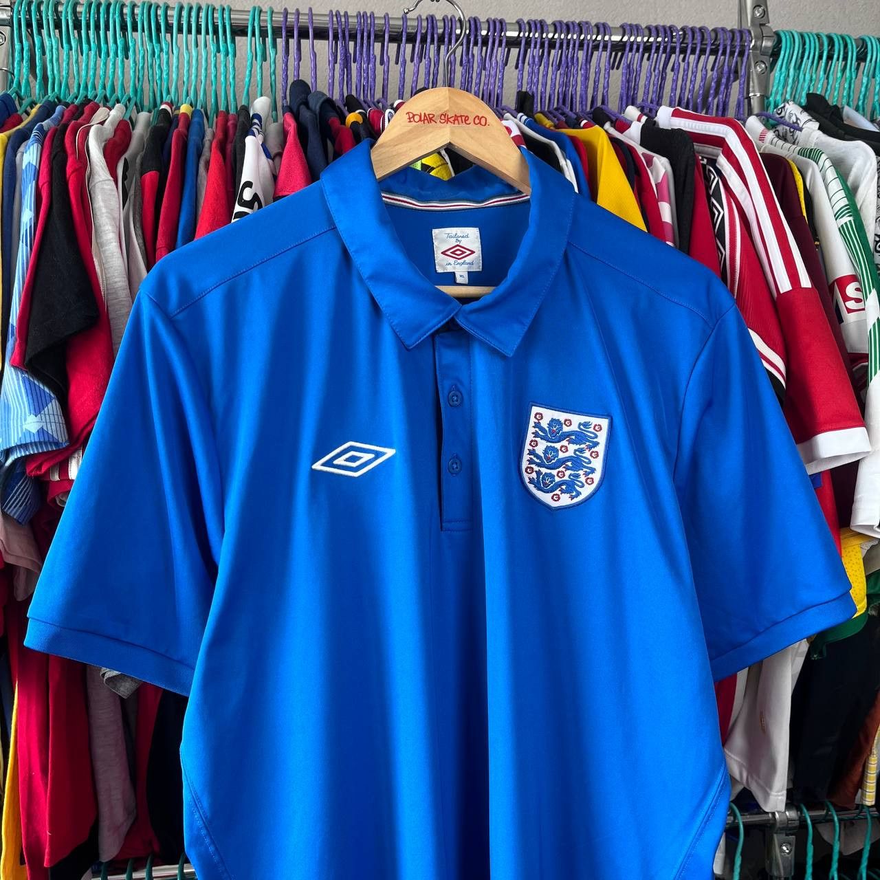 Umbro Umbro England 2009/2010 Football Soccer Training Jersey Size US XL / EU 56 / 4 - 1 Thumbnail