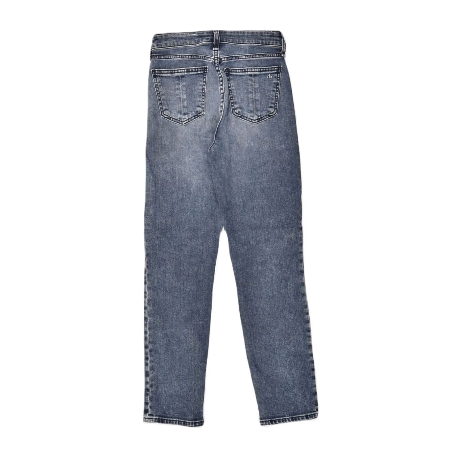 Rag & Bone RAG & BONE Womens Slim Jeans Navy Blue Cotton W23 L28 Size 40" / US 18 - 2 Thumbnail