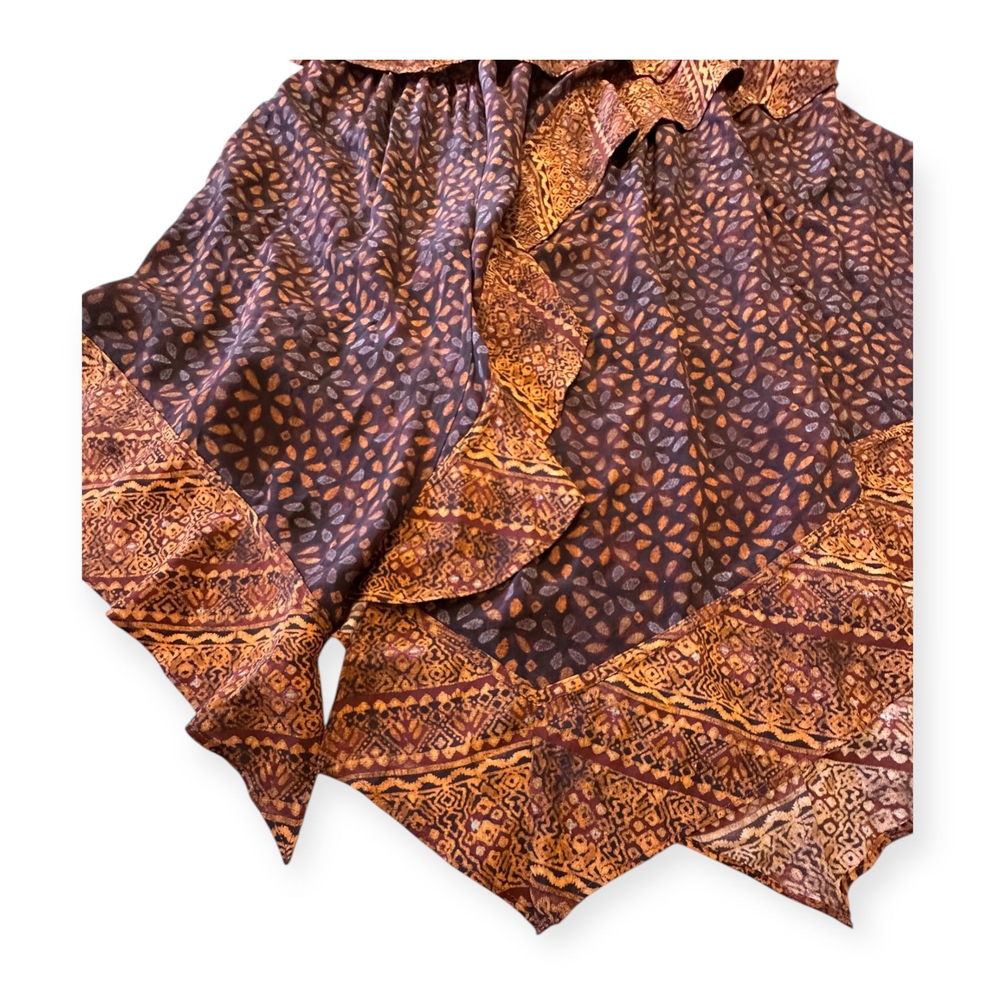 Ulla Johnson Ulla Johnson Silk Omila Skirt in Agate, Size 2, Brown burgu Size 26" / US 2 / IT 38 - 9 Thumbnail