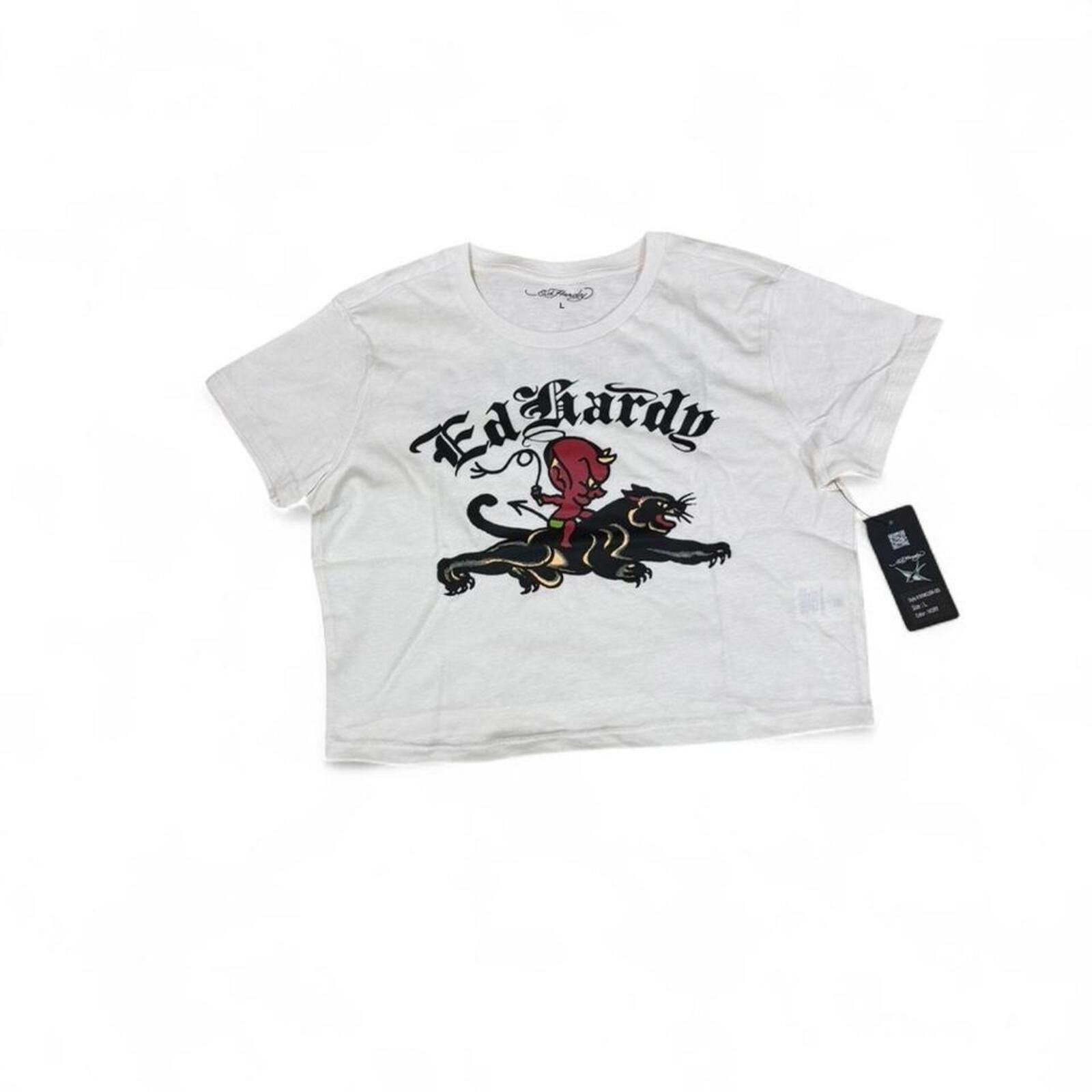Ed Hardy Ed Hardy baby devil and panther design baby tee Size L / US 10 / IT 46 - 1 Thumbnail