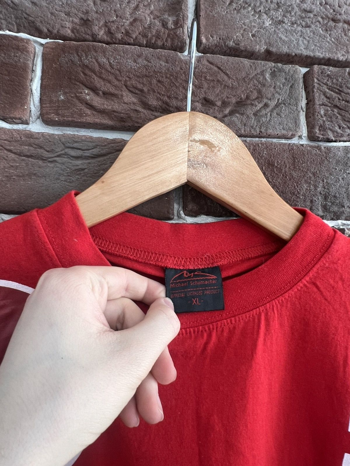 Formula 1 Formula Uno Michael Schumacher Racing Red Tshirt XL Ferrari Size US XL / EU 56 / 4 - 3 Thumbnail