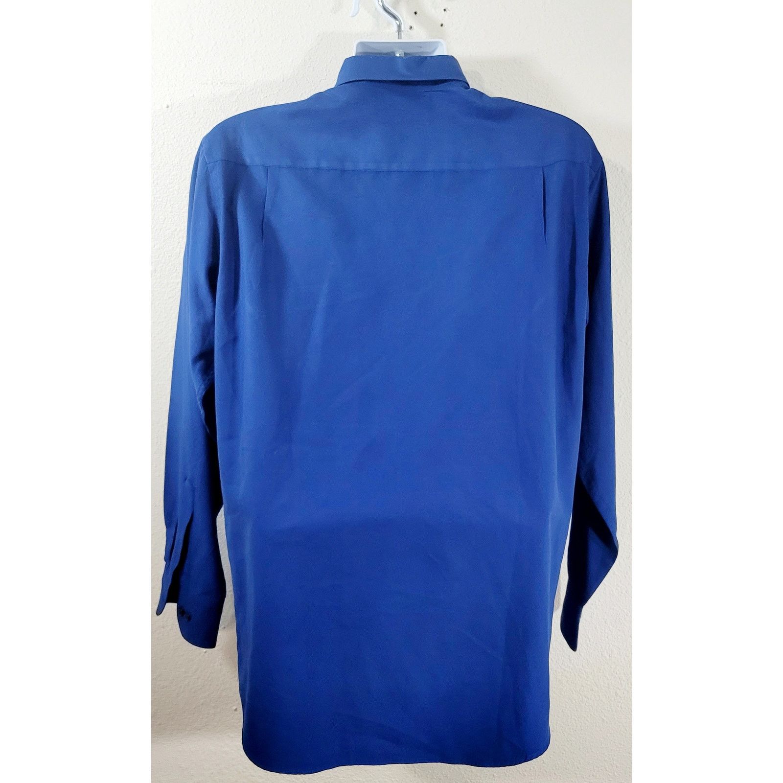 Murano Murano Sueded Blue Button Up Pointed Collar Shirt Medium Size US M / EU 48-50 / 2 - 2 Thumbnail