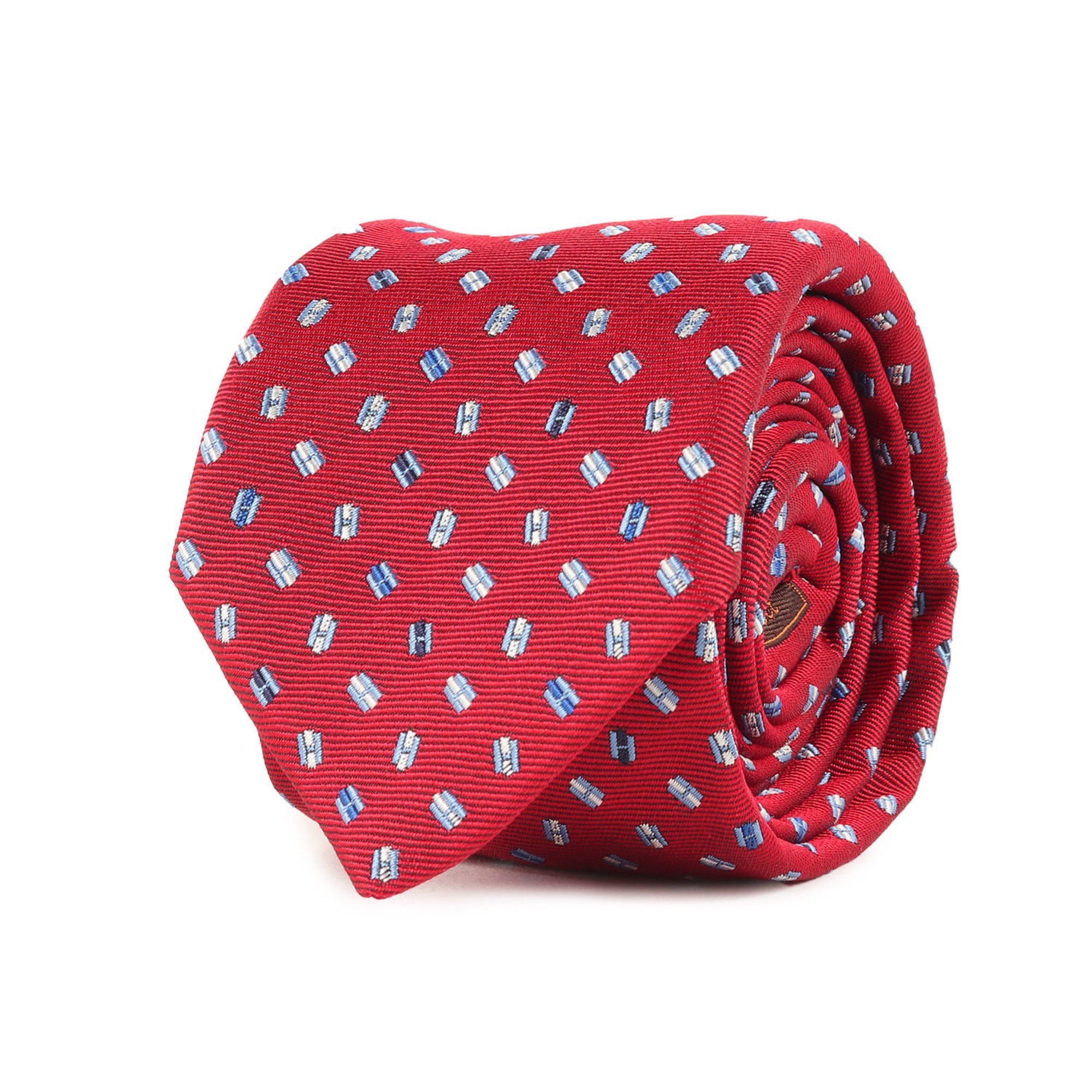 Hermes HERMES H Pegasus Silk Necktie, Burgundy, Luxury, Men's Size ONE SIZE - 1 Thumbnail