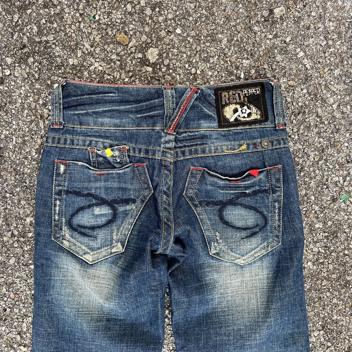 Ed Hardy FLARE JEANS RED PEPPER DENIM BOOT CUT PANT Size 24" / US 00 / IT 34 - 10 Thumbnail