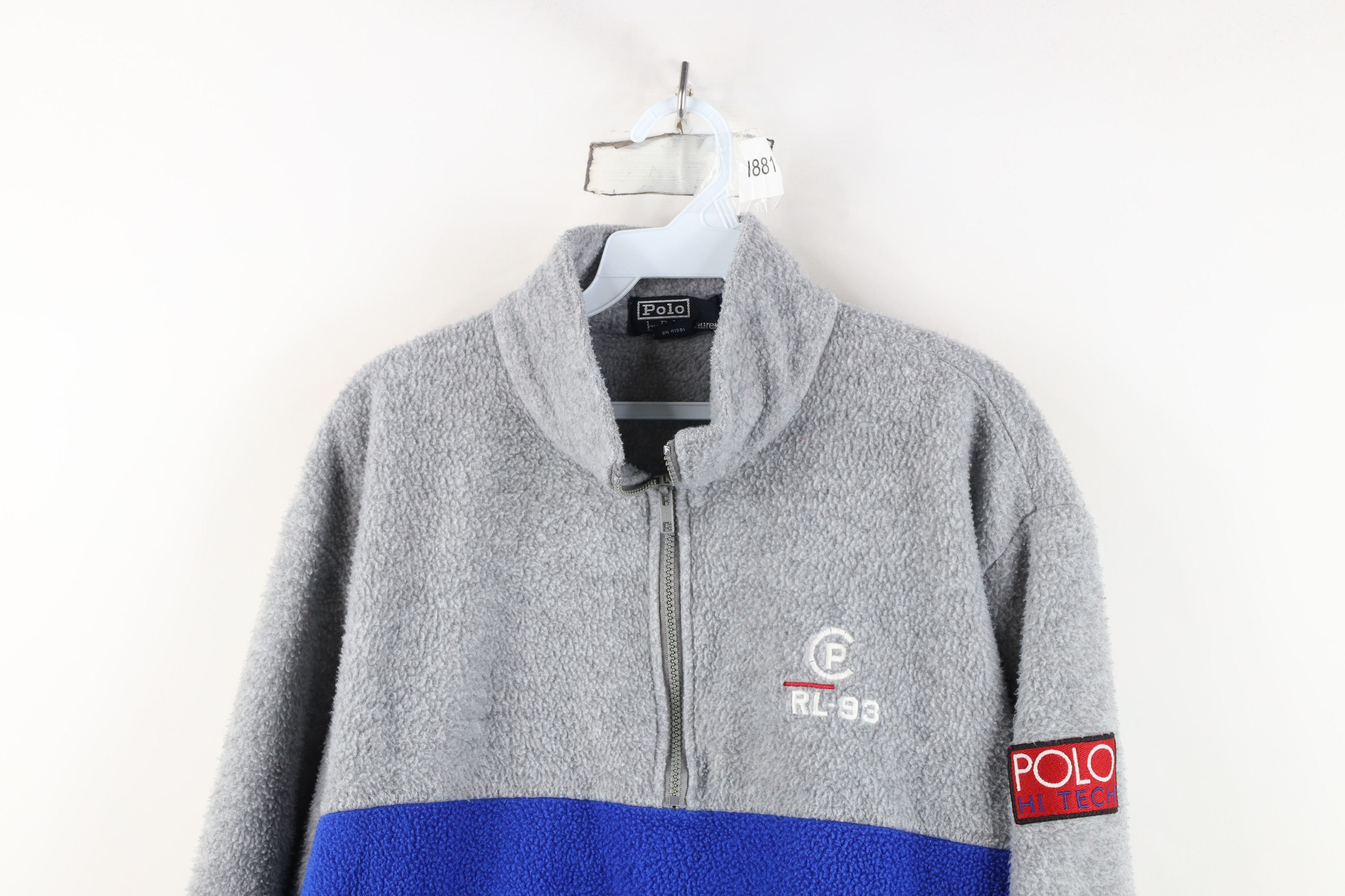 Polo Ralph Lauren Vintage 90s Ralph Lauren Hi Tech Half Zip Fleece Sweater USA Size US M / EU 48-50 / 2 - 2 Thumbnail