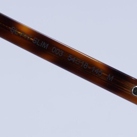Saint Laurent Paris Saint Laurent SL717 SLIM 003 Eyeglasses Havana 54mm Square Size ONE SIZE - 9 Thumbnail